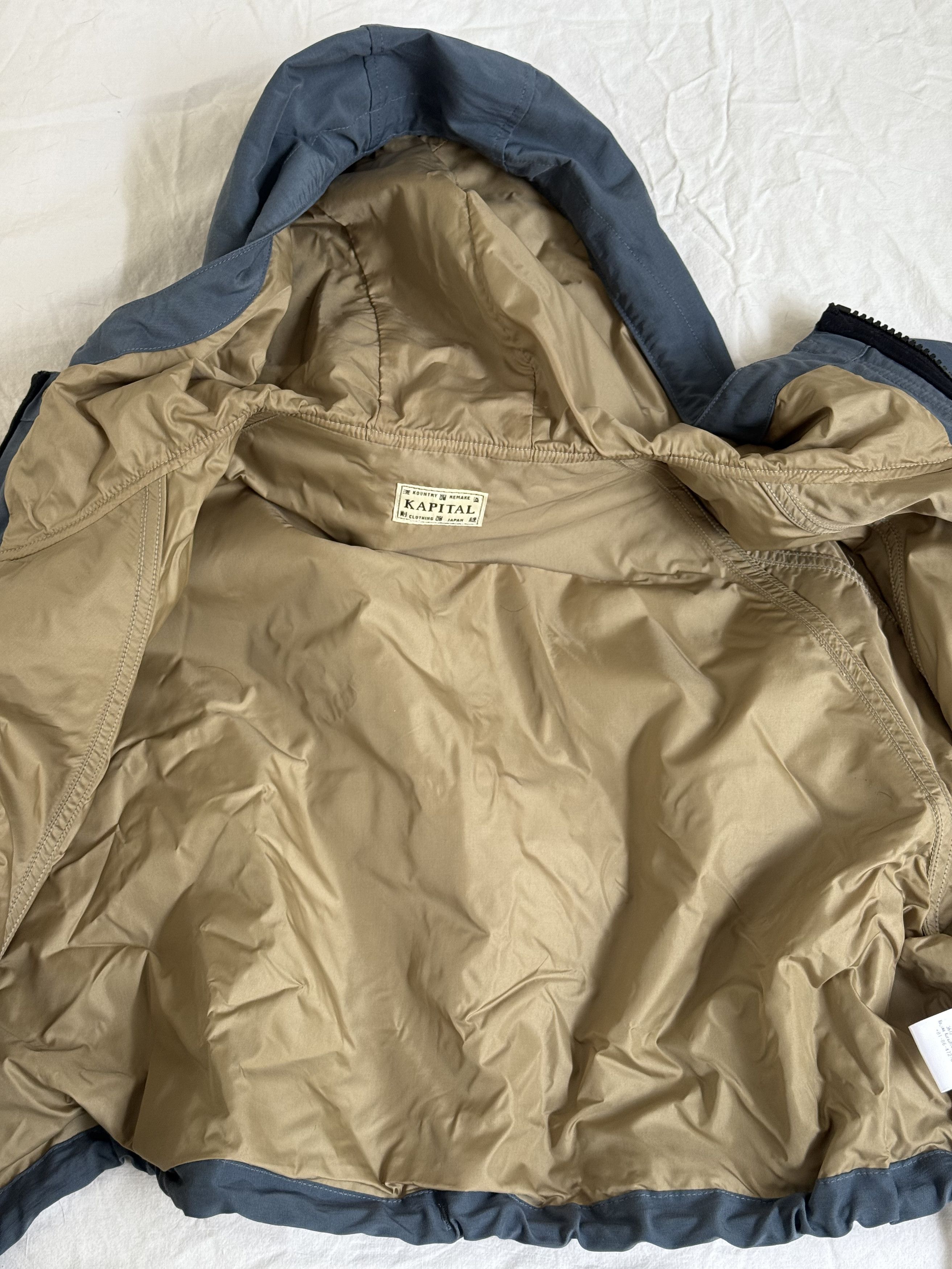 Kapital Kapital Blue Grey Fish Parka Size US M / EU 48-50 / 2 - 9 Thumbnail