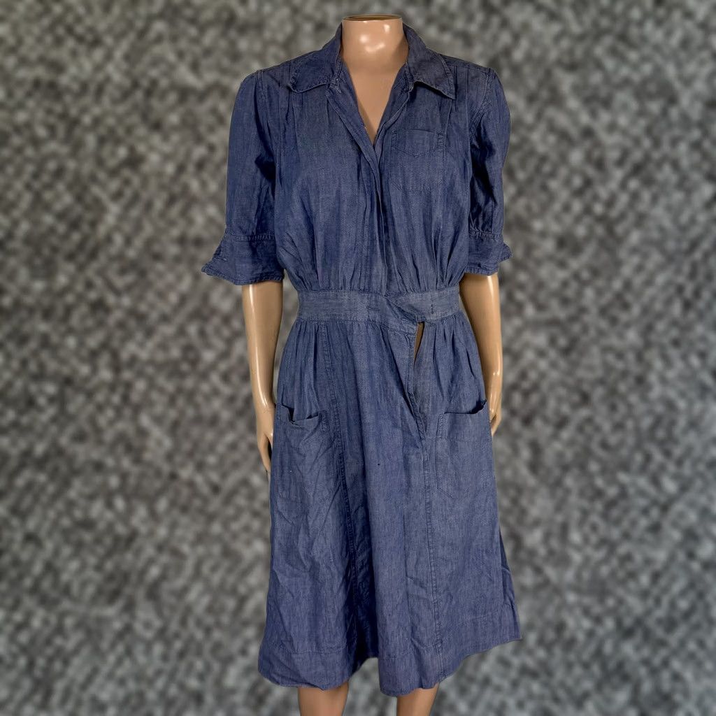 Vintage VINTAGE Aldrich & Dress 2XS Blue 50s Women Nures Uniform Chicago Cotton V17 Size XXS / US 00 / IT 34 - 1 Thumbnail