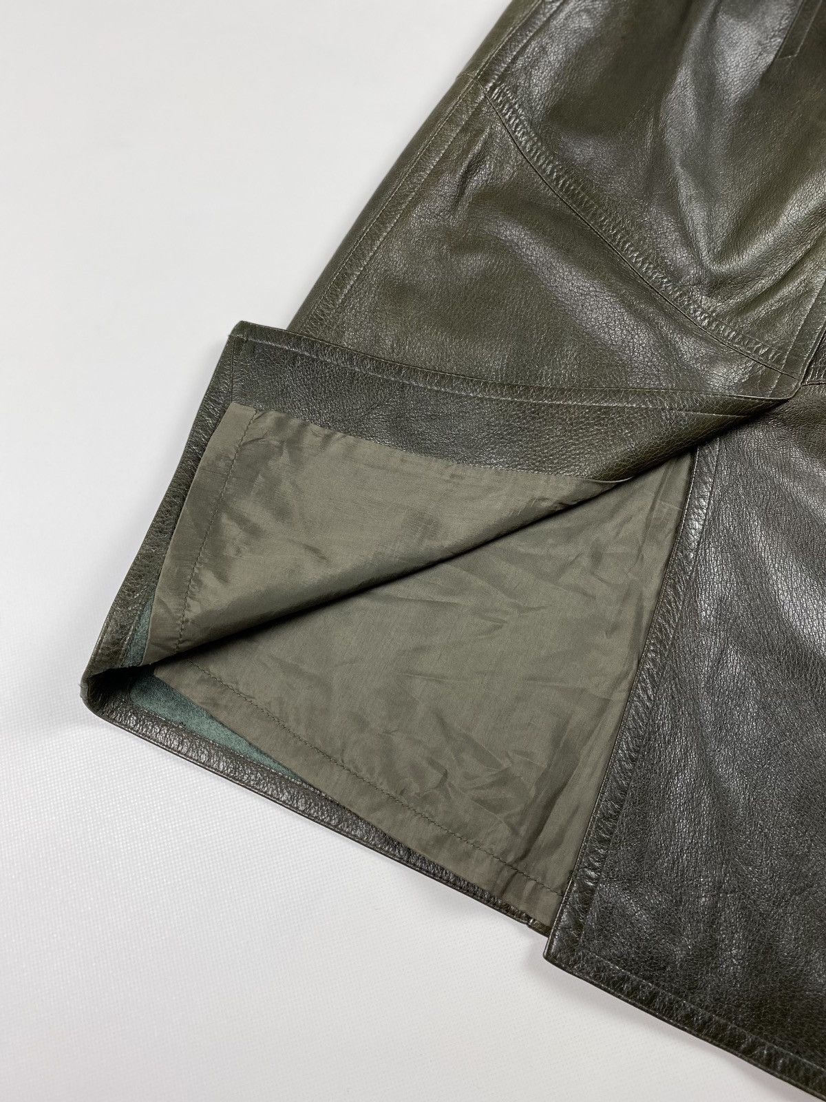 Jil Sander × Vintage Jil Sander vintage ladies leather skirt size 40 Size 27" / US 4 / IT 40 - 6 Thumbnail