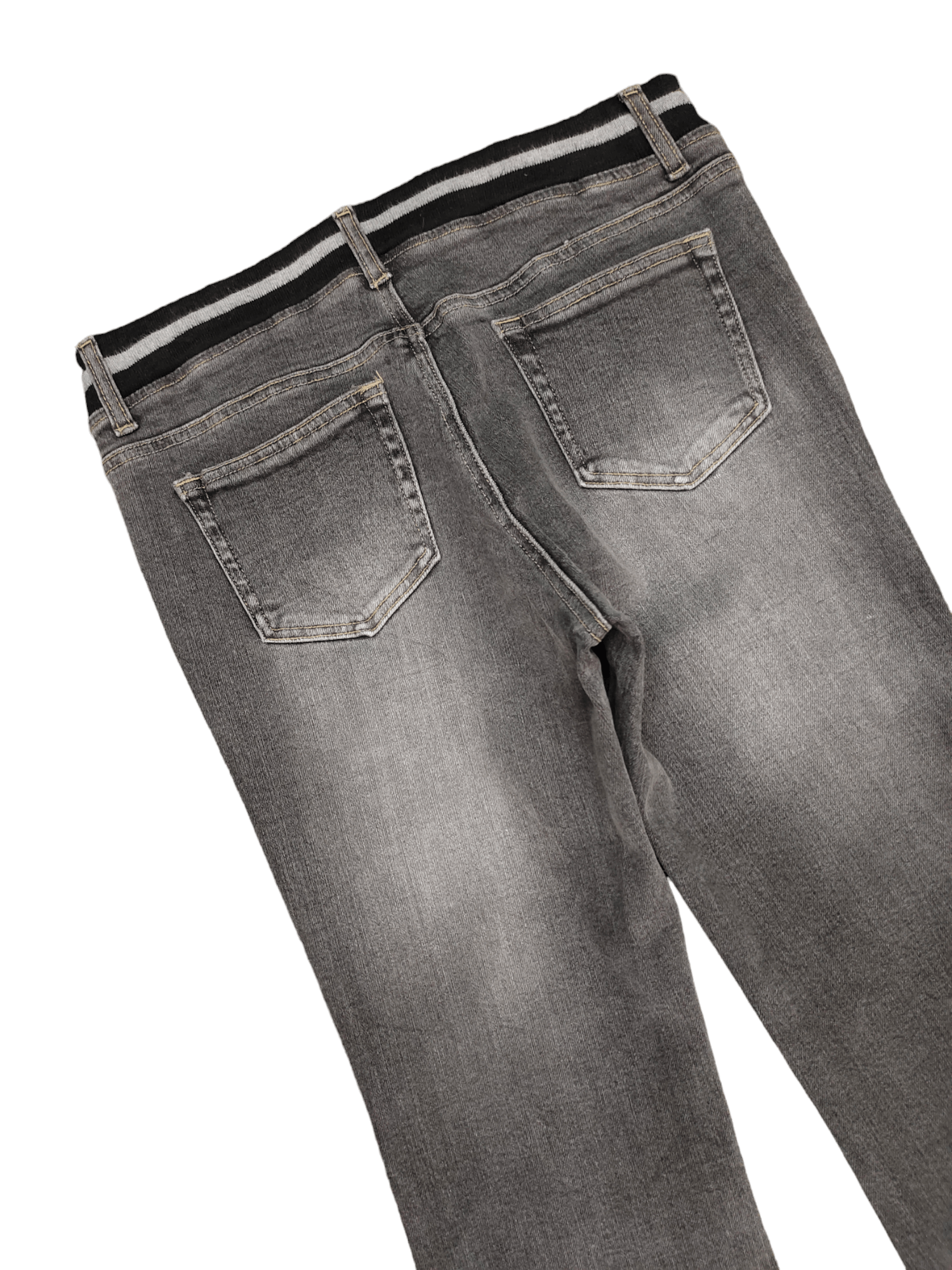 If Six Was Nine Flare Jeans Oririn Side Tape Faded Boot Cut Y2k Mudmax Size US 30 / EU 46 - 16 Thumbnail