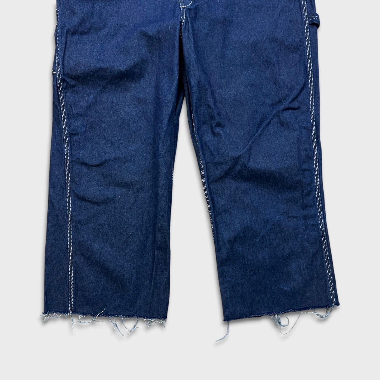 Dickies × Vintage Dickies Overalls 40x28 Bib Hammer Loop Workwear Frayed Size US 40 / EU 56 - 5 Thumbnail