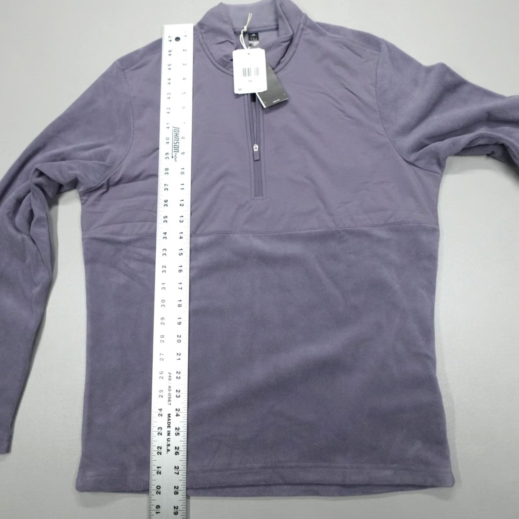 Adidas Adidas Pullover Fleece 1/4 Zip Mock Neck Mens M Dusty Purple 365 Ultimate Cozy Micro Fleece KA9874 Regular Fit Size US M / EU 48-50 / 2 - 7 Thumbnail