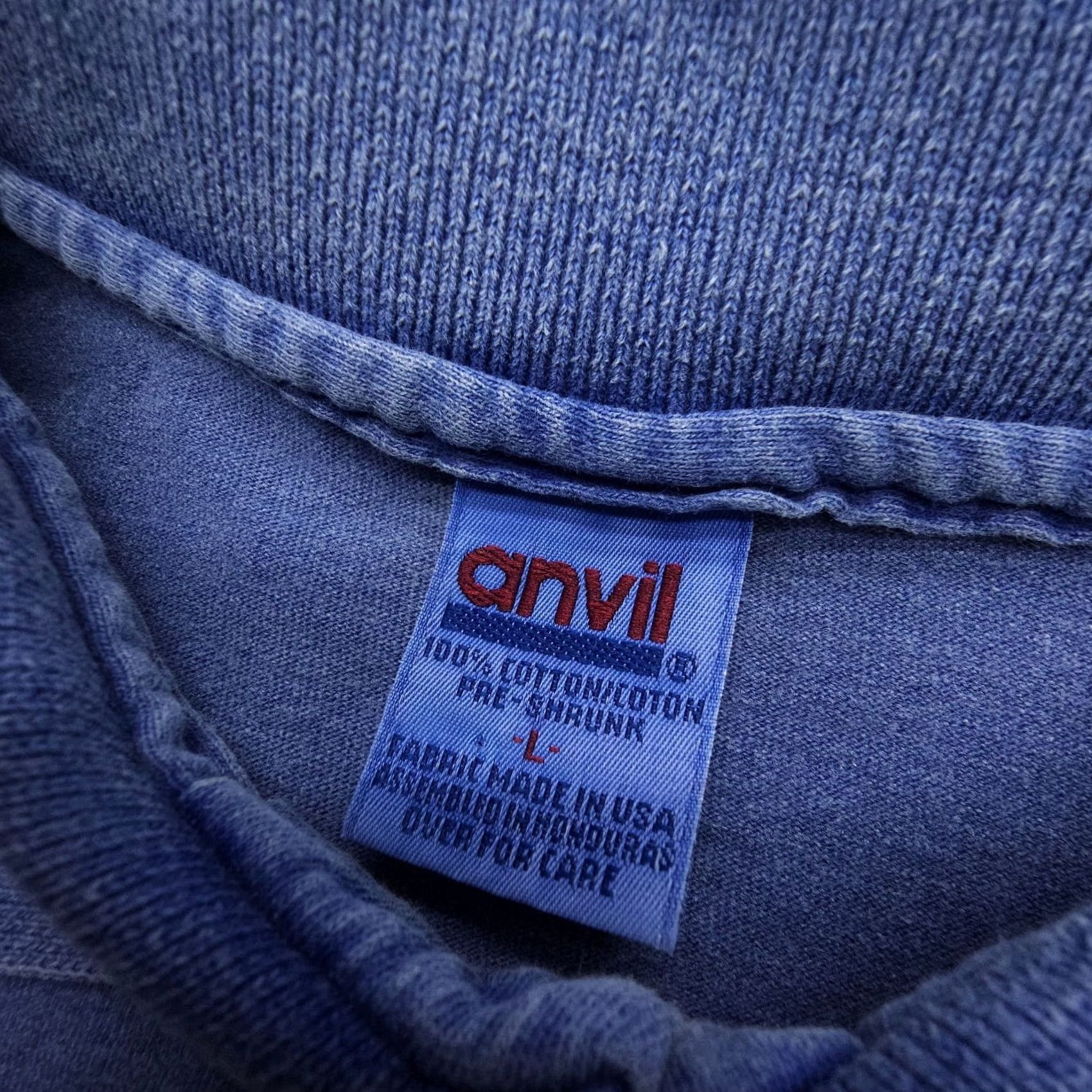 Anvil Vintage Anvil Polo Shirt Mens Large Blue Cotton Polo Shirt Polo Mens L Blue Anvil Polo Shirt Vintage USA Pre Shrunk Solid Short Sleeve Badge Logo Size US L / EU 52-54 / 3 - 5 Thumbnail