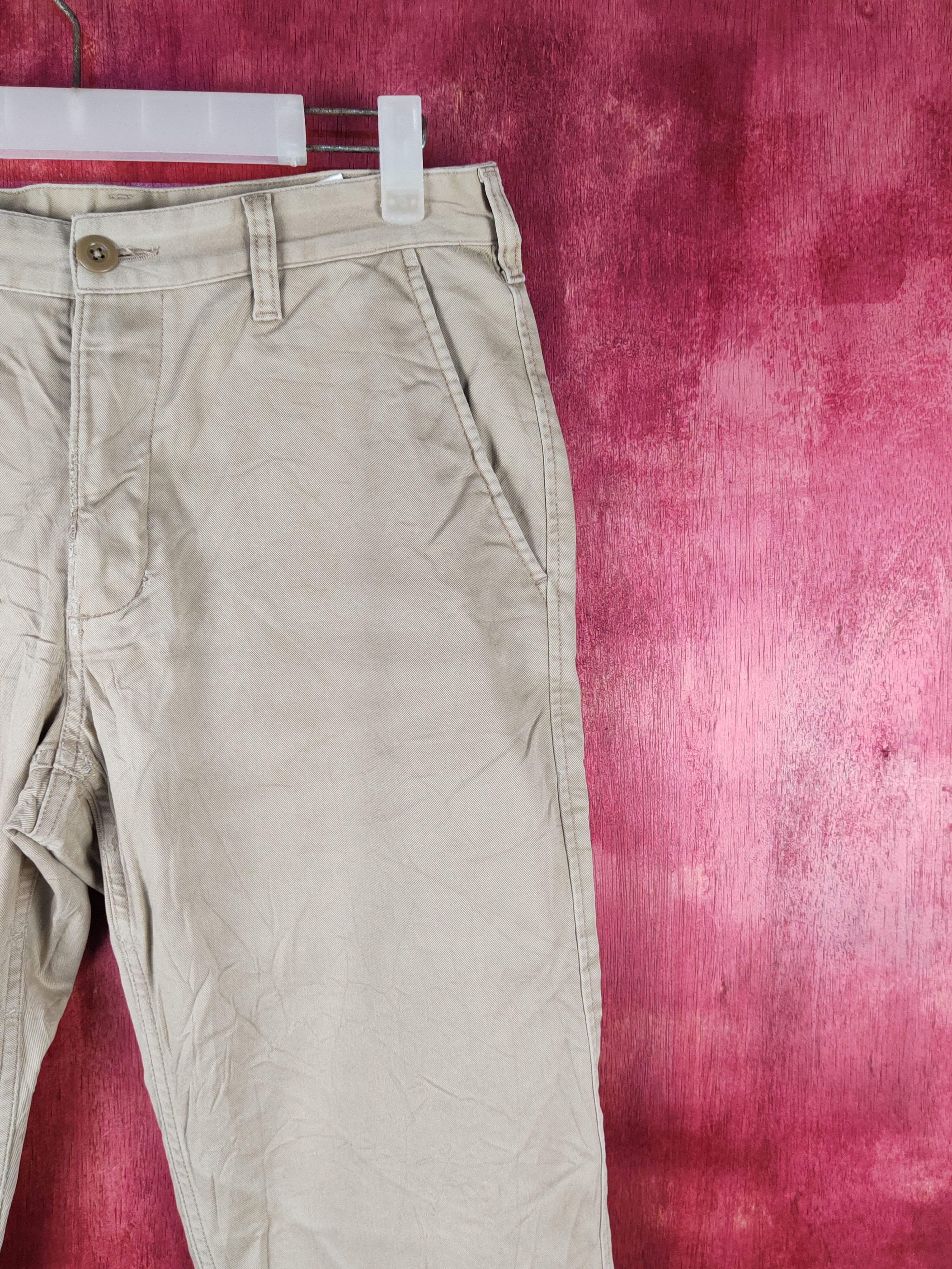 Japanese Brand Uniqlo Beige Multipocket Casual Pants #S1573 Size US 29 - 7 Thumbnail