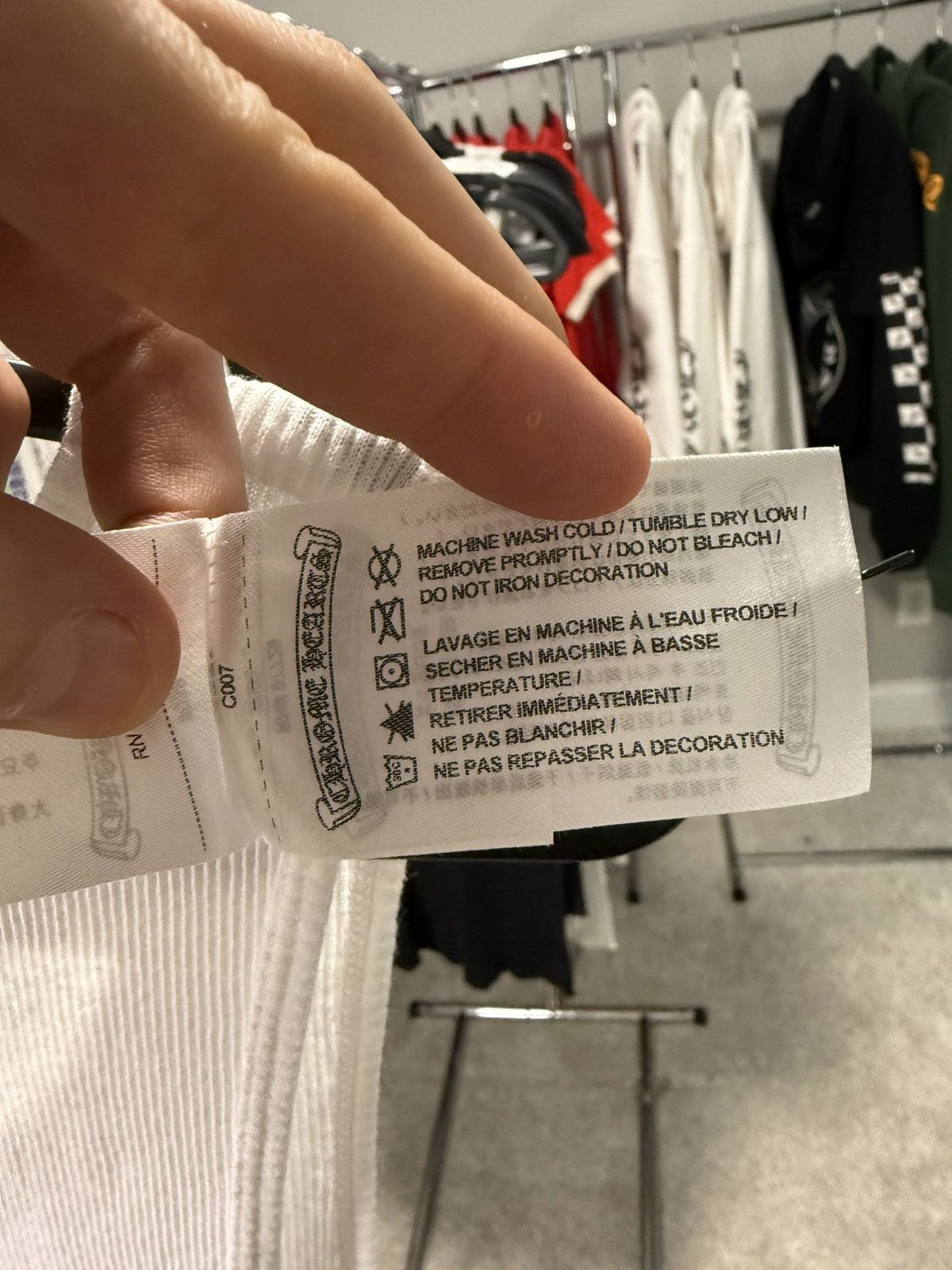 Chrome Hearts Chrome Hearts White Muyumi Ribbed Tank Size US XL / EU 56 / 4 - 4 Thumbnail