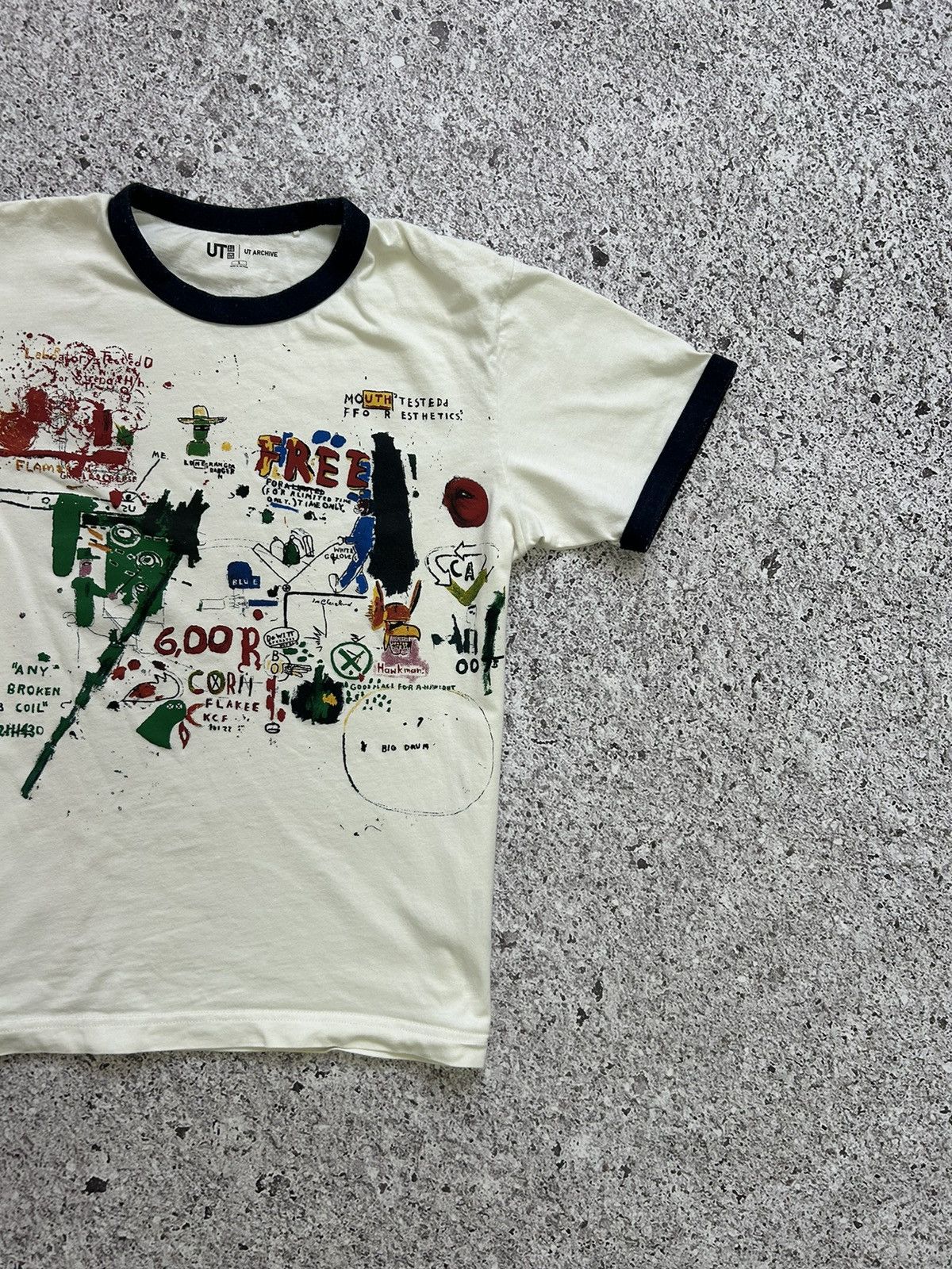 Designer × Jean-Michel Basquiat × Uniqlo Jean Michael Basquiat x Uniqlo Art Designer T-Shirt Y2K Size US S / EU 44-46 / 1 - 4 Thumbnail