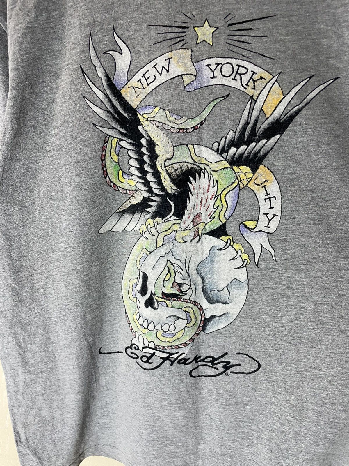 Ed Hardy × Vintage Ed Hardy vintage streetwear T shirt Size US XL / EU 56 / 4 - 4 Thumbnail