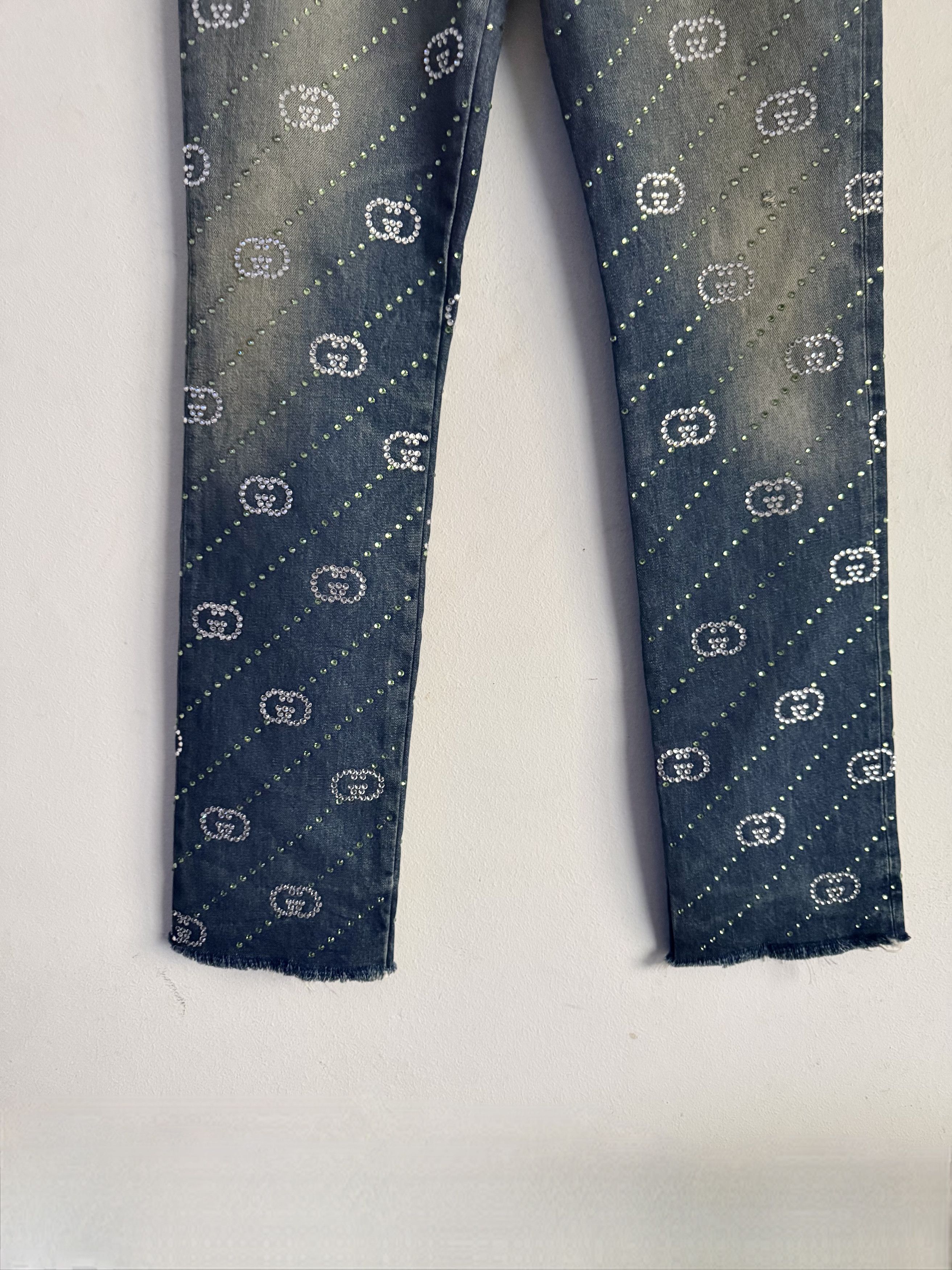 Gucci Runway Fw23/24 Interlocking G Embellished Jeans Size US 32 / EU 48 - 8 Thumbnail