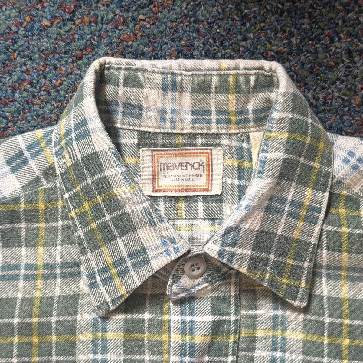 Vintage Vintage 80s Maverick Flannel Button Up Shirt Size US S / EU 44-46 / 1 - 4 Thumbnail