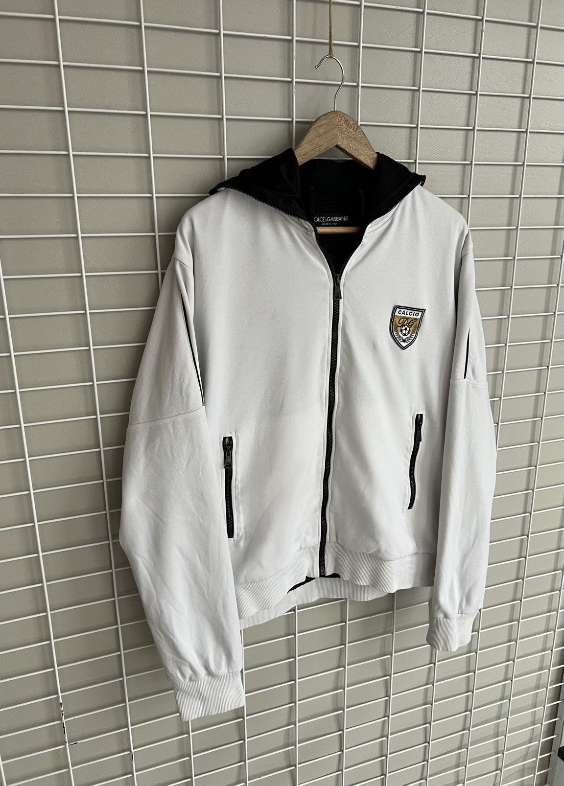 Dolce & Gabbana Dolce & Gabbana Calcio Zip Ninja Hoodie Mens Size 54 or M/L Size US L / EU 52-54 / 3 - 5 Thumbnail