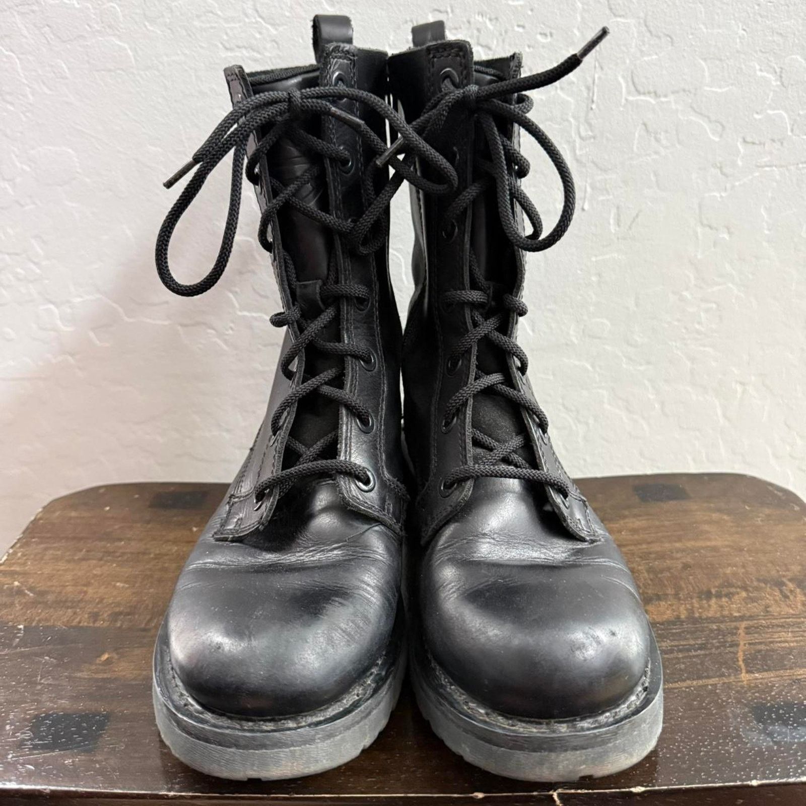 Harley Davidson Vintage Harley Davidson Leather Boots With Embossed Logo Size US 9.5 / EU 42-43 - 4 Thumbnail