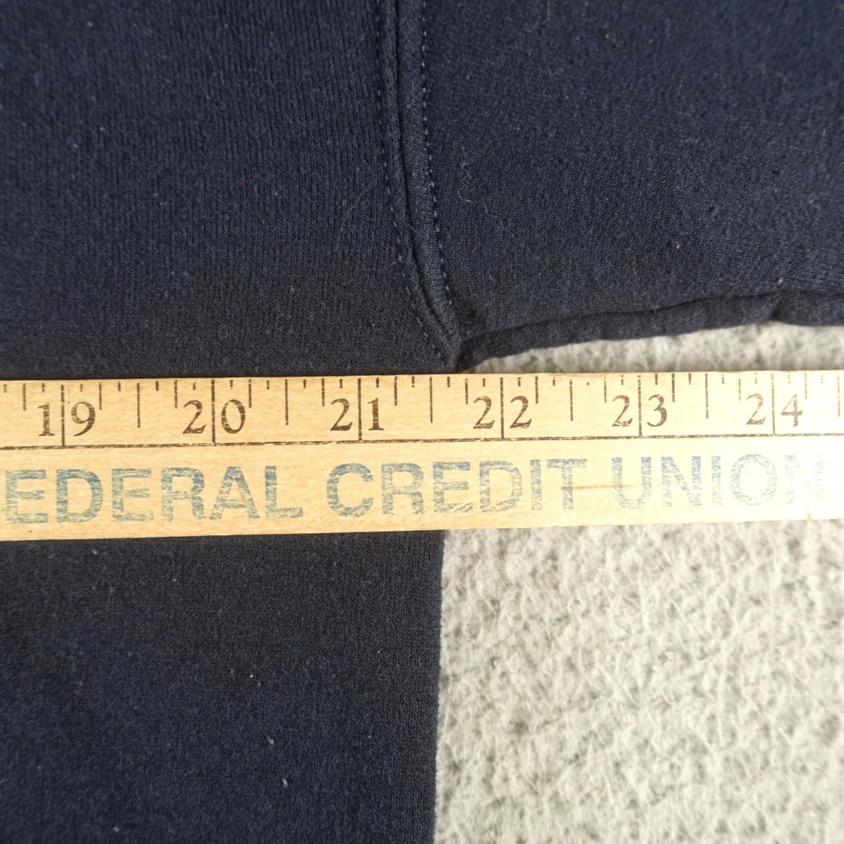 Vintage US Navy Hoodie Mens M Blue Fleece Pullover Logo Graphic Print Crest US Navy Eagle Navy Supporter Crew Neck Kangaroo Pocket Size US M / EU 48-50 / 2 - 7 Thumbnail