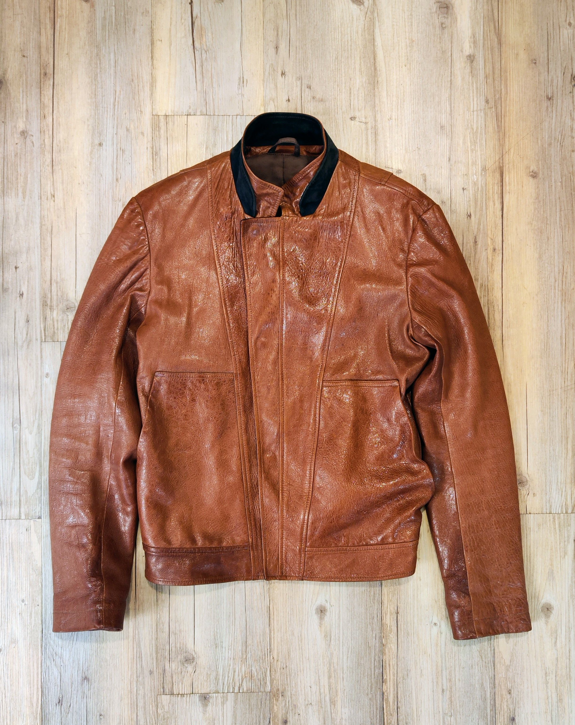 Nicole Farhi Collection Privee? leather rider.Like Rick Owens or Seraphin Size US L / EU 52-54 / 3 - 2 Thumbnail