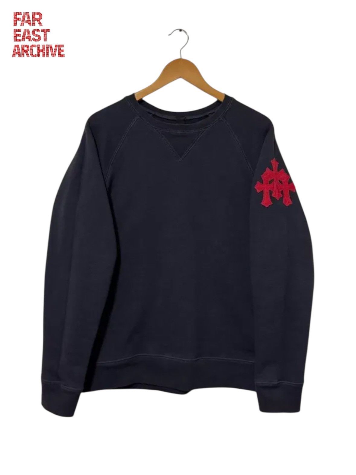 Chrome Hearts Paperjam Red Leather Patch Sweatshirt Size US M / EU 48-50 / 2 - 1 Thumbnail