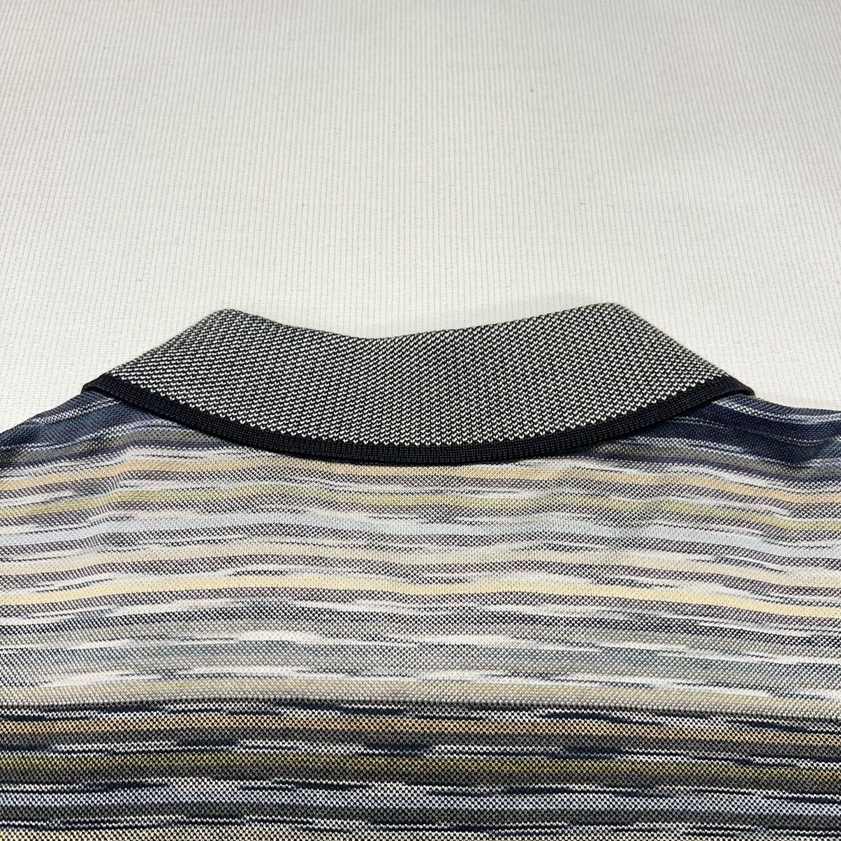 Other Klauss Boehler Polo Shirt Striped Knit Y2K Made In Italy Size US L / EU 52-54 / 3 - 9 Thumbnail