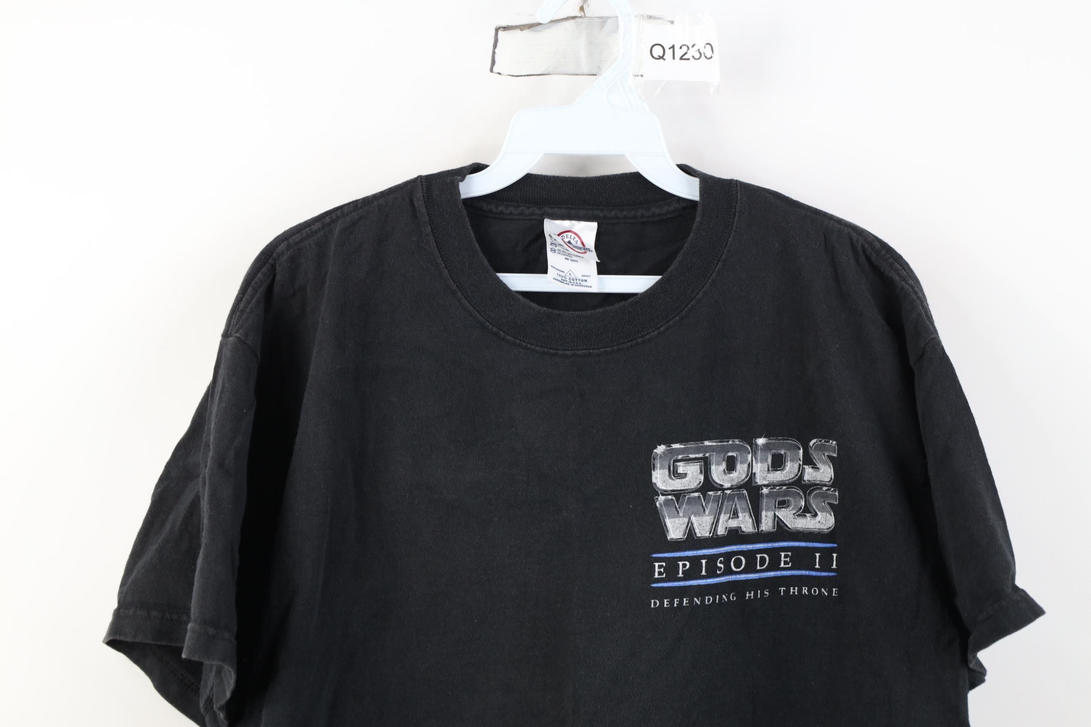 Vintage Vintage Y2K Parody Christian Gods Wars Jesus Christ T-Shirt Size US L / EU 52-54 / 3 - 2 Thumbnail