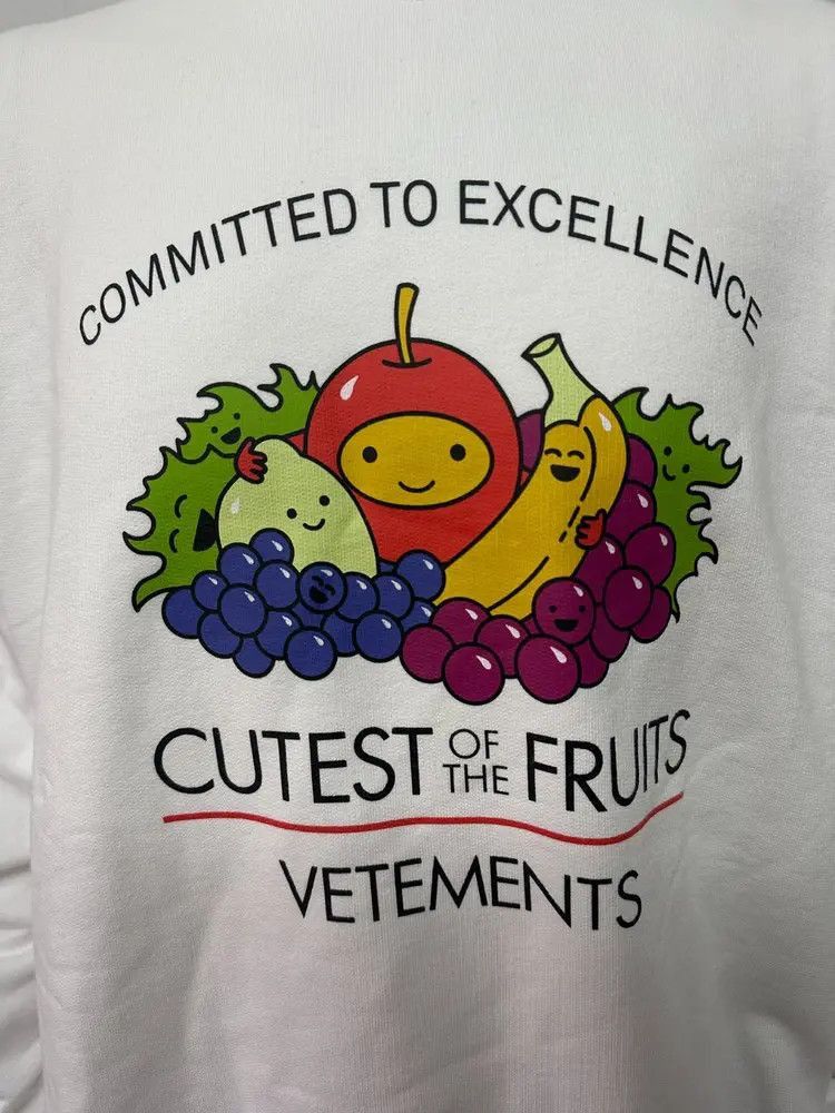 Vetements Vetements Vetements Cutest Fruit Print Hoodie-2506 Size US S / EU 44-46 / 1 - 2 Thumbnail