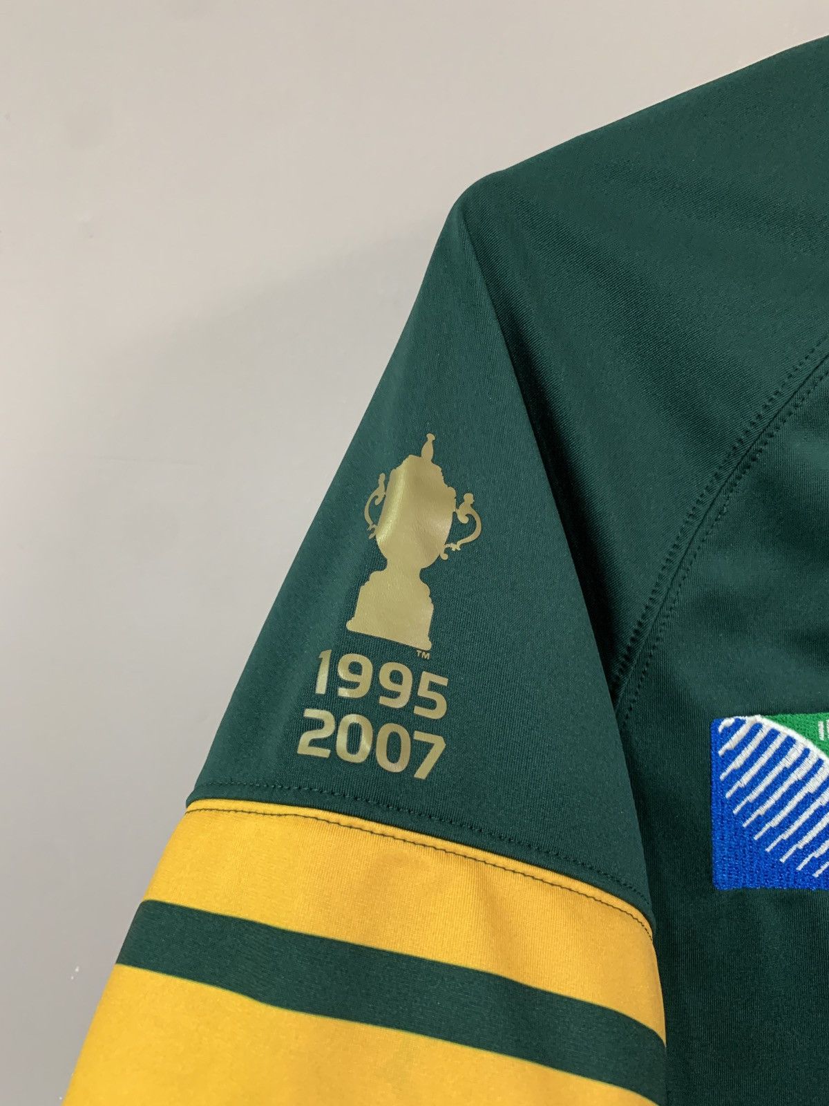 Asics South Africa 2015 Home Rugby Union Shirt ASICS Jersey Sz M Size US M / EU 48-50 / 2 - 5 Thumbnail