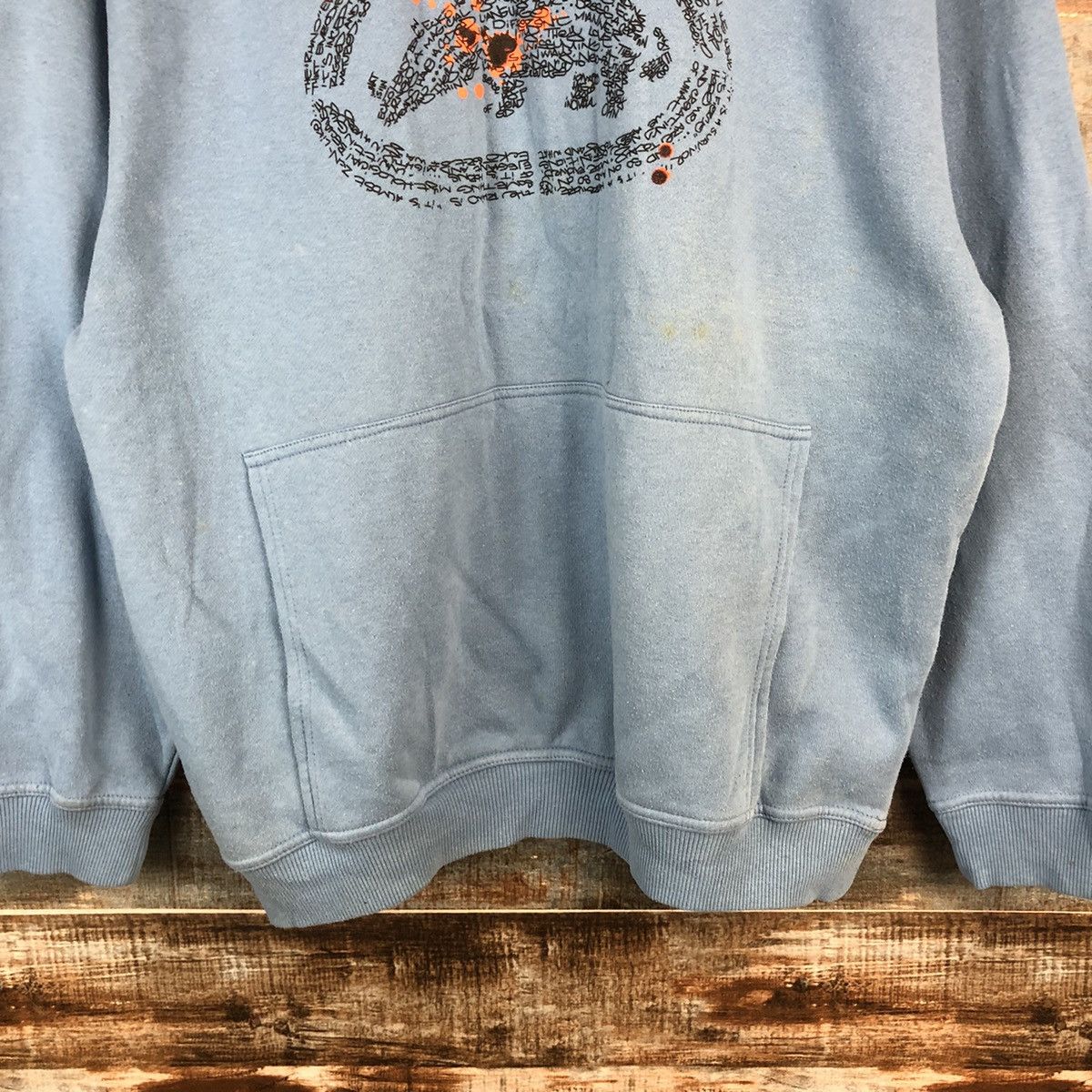 Ecko Unltd. Ecko Unltd vintage ripped baggie Blue Hoodie #A1957 Size US M / EU 48-50 / 2 - 6 Thumbnail