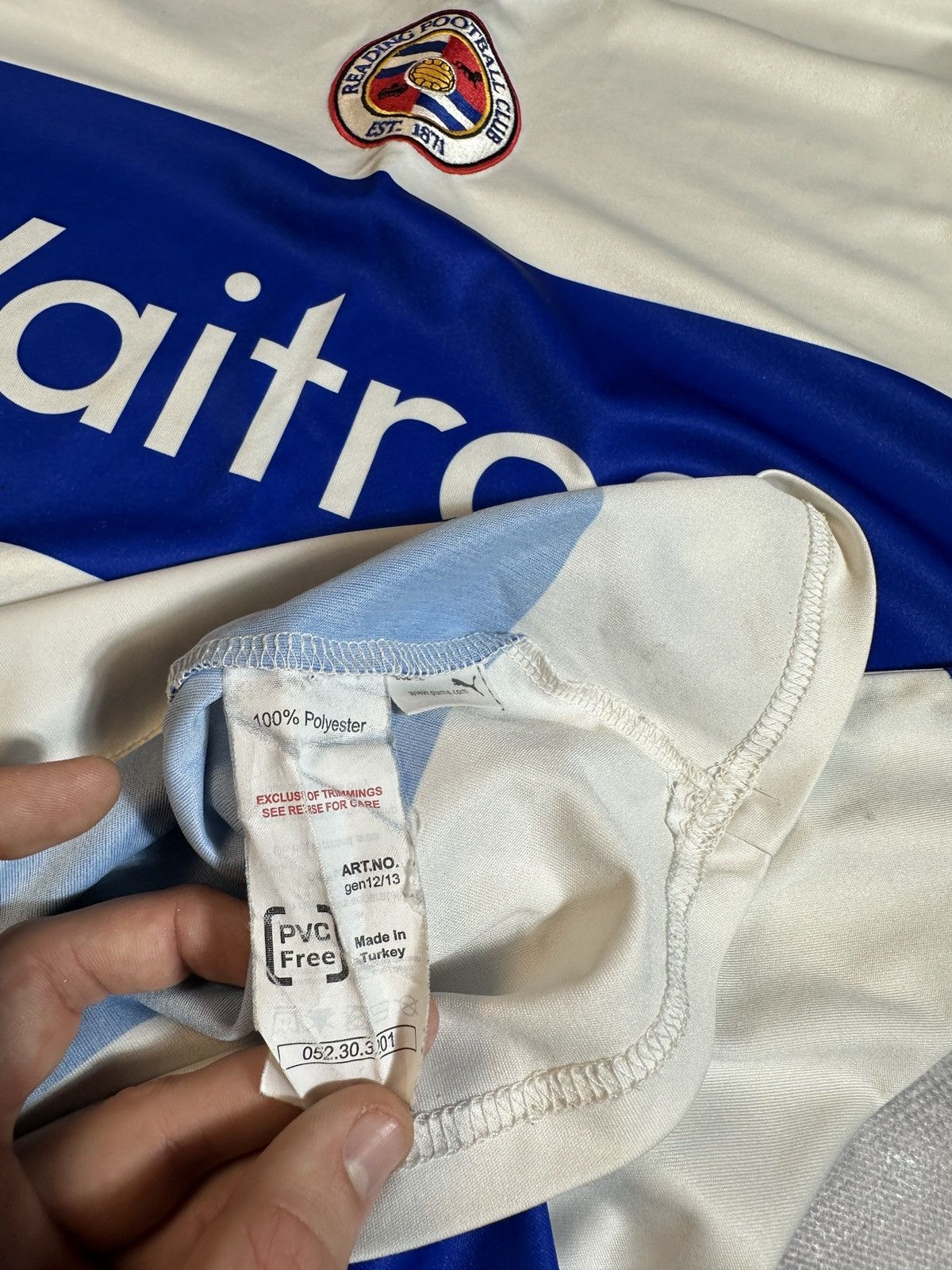 Puma × Vintage Vintage Puma Reading Soccer Jersey Streetwear Rare Style XL Size US XL / EU 56 / 4 - 4 Thumbnail