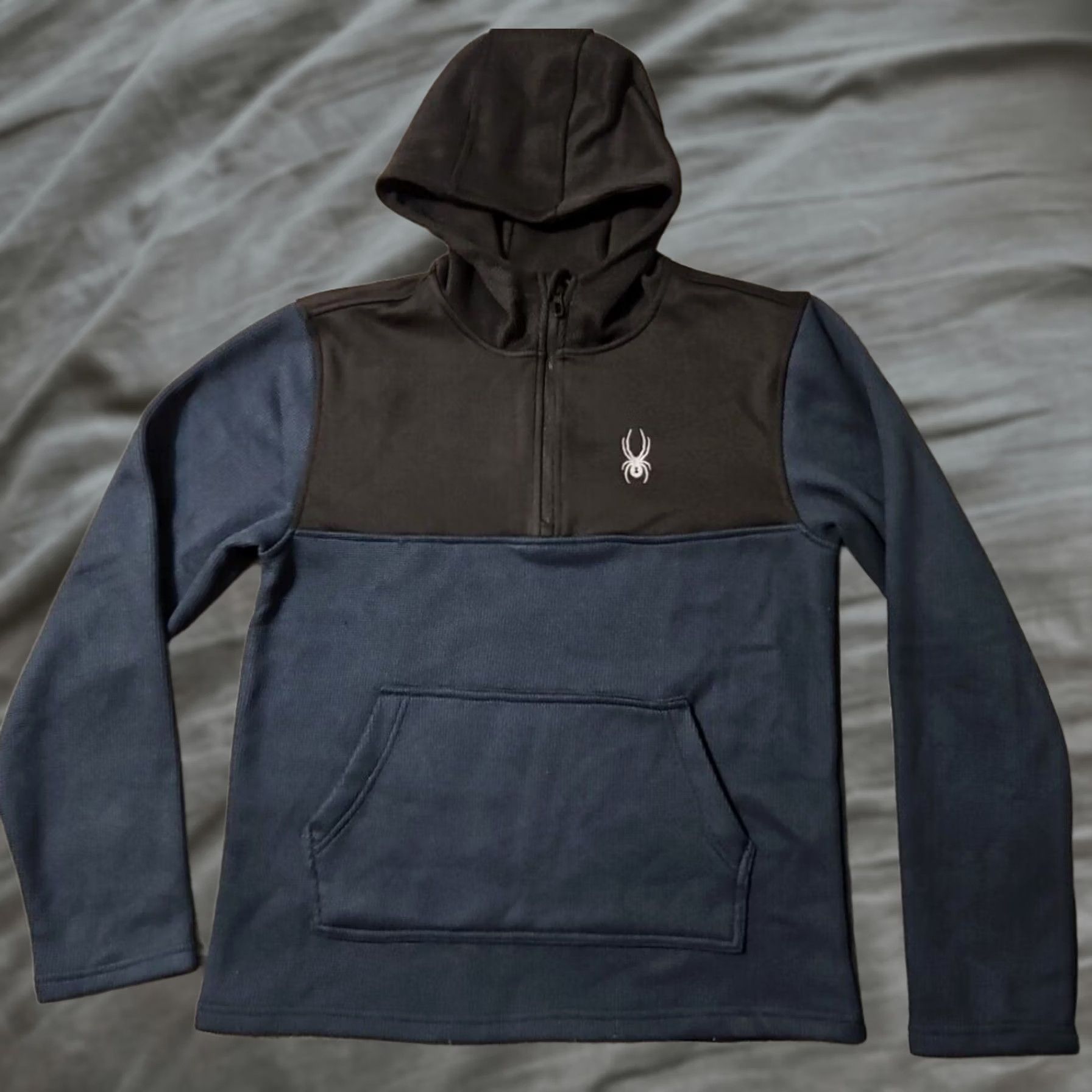 Spyder Spyder Hoodie Size Medium Mens Black Navy Blue Fleece Lined 1/2 Zip Pullover Size US M / EU 48-50 / 2 - 1 Thumbnail