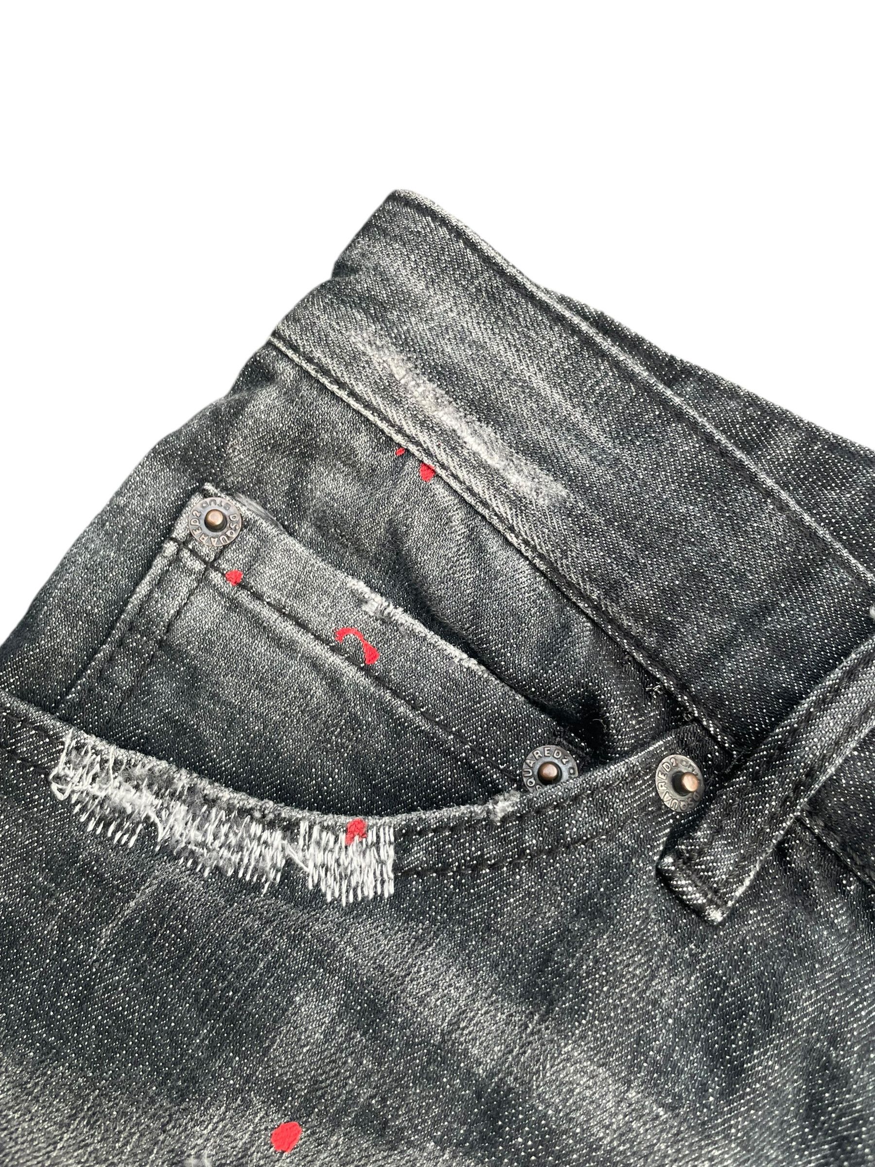 Designer Distresed Custom Dsquared2 Denim Size US 35 - 4 Thumbnail