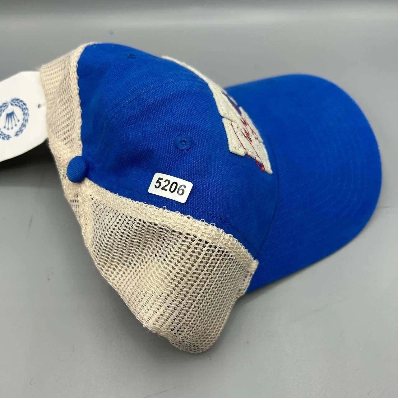 The Game Kansas Jayhawks NCAA Trucker Hat Men Blue White Snap Back Size ONE SIZE - 7 Thumbnail