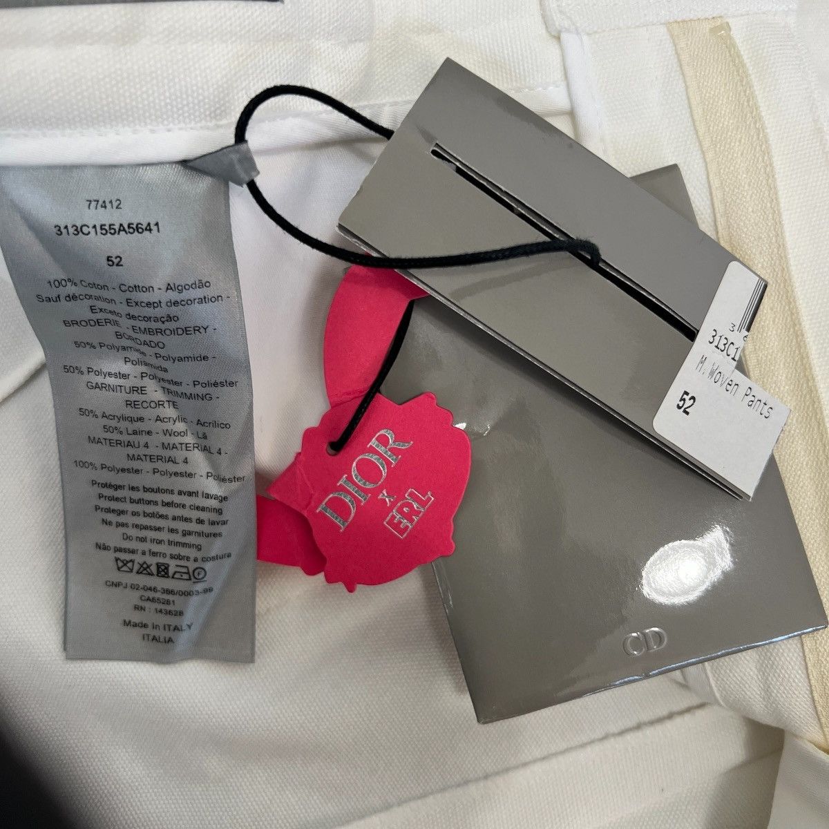 Dior × ERL DIOR 2023 Spring × ERL Hidden Bunny Embroidered Trousers Size US 44 / EU 60 - 5 Thumbnail
