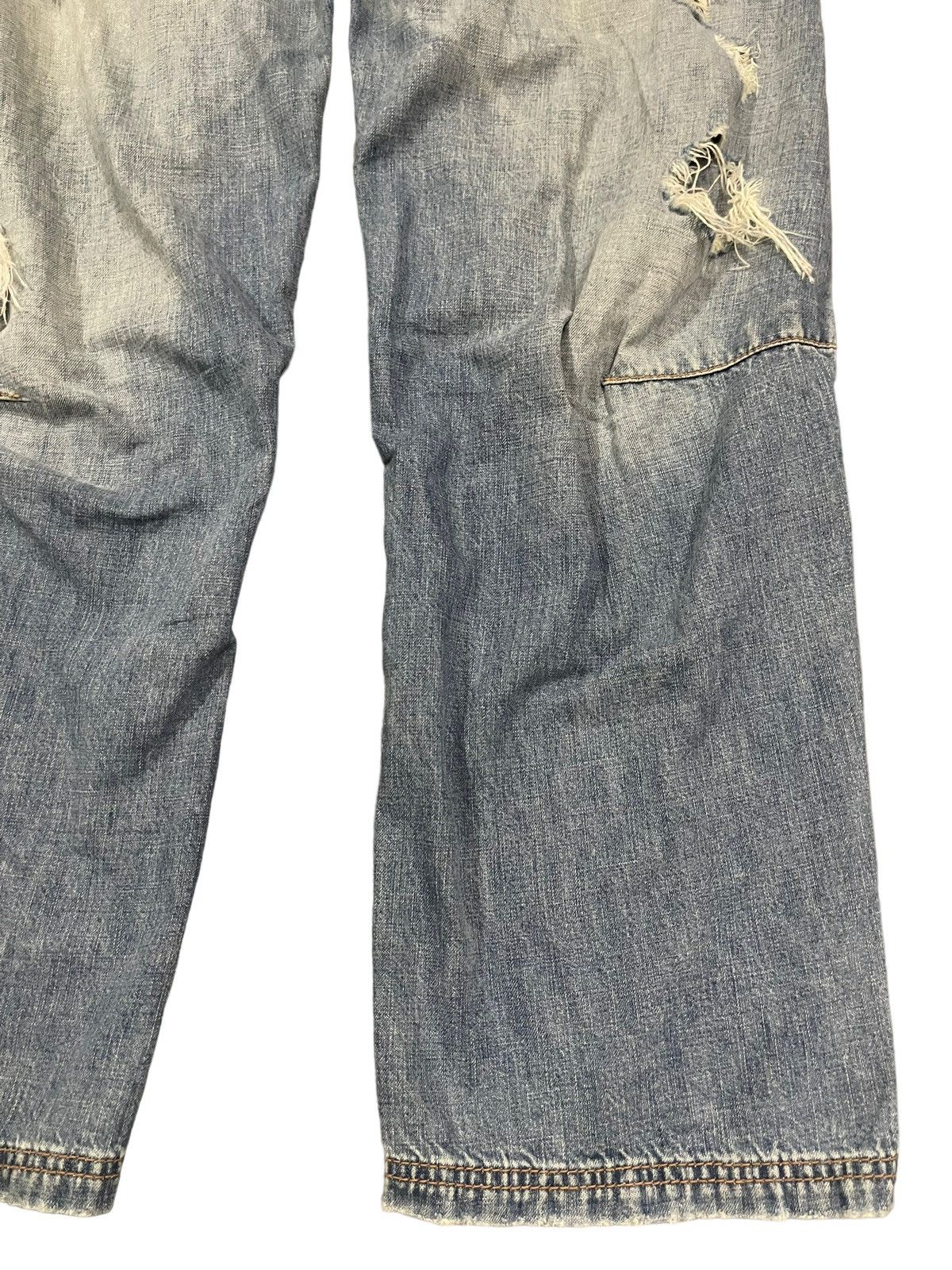 14th Addiction Vintage Japanese Rna Blue Wash Distressed Baggy Jeans Size US 30 / EU 46 - 6 Thumbnail