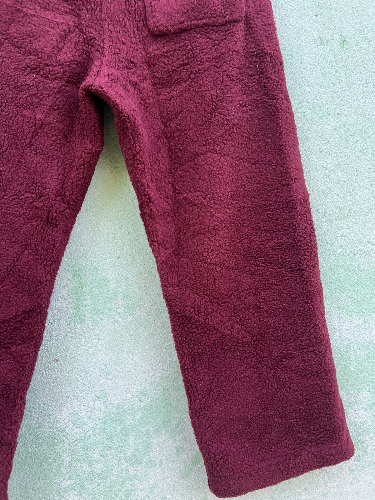 JW Anderson Uniqlo x JW Anderson Deep Burgundy Sherpa Fleece Pants Size US 34 / EU 50 - 10 Thumbnail