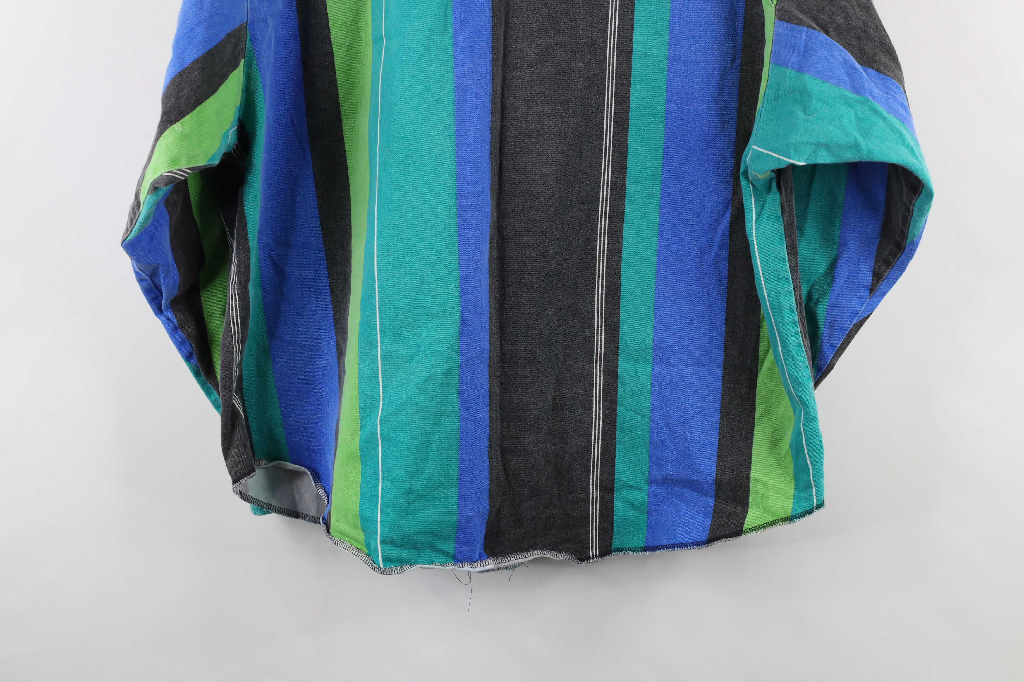 Vintage Vintage 90s Western Cowboy Band Collar Button Shirt USA Size US XL / EU 56 / 4 - 14 Thumbnail