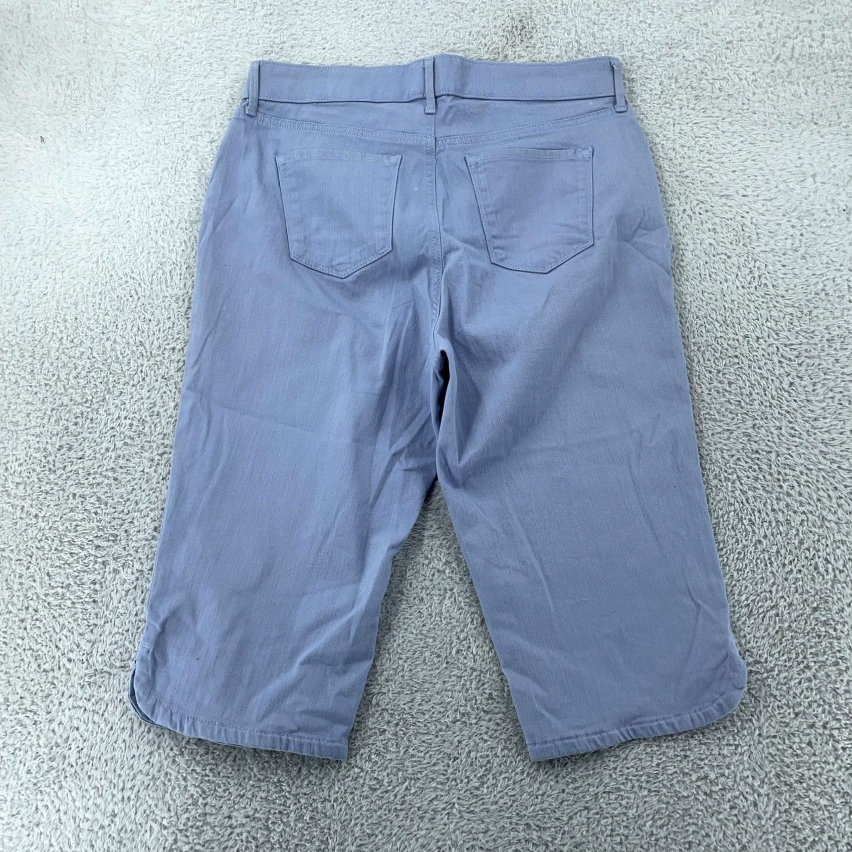 Gloria Vanderbilt Gloria Vanderbilt Womens Skimmer Shorts 12 Missy Purple Dolphin Hem Slimming Stretch Size 34" / US 12 / IT 48 - 4 Thumbnail