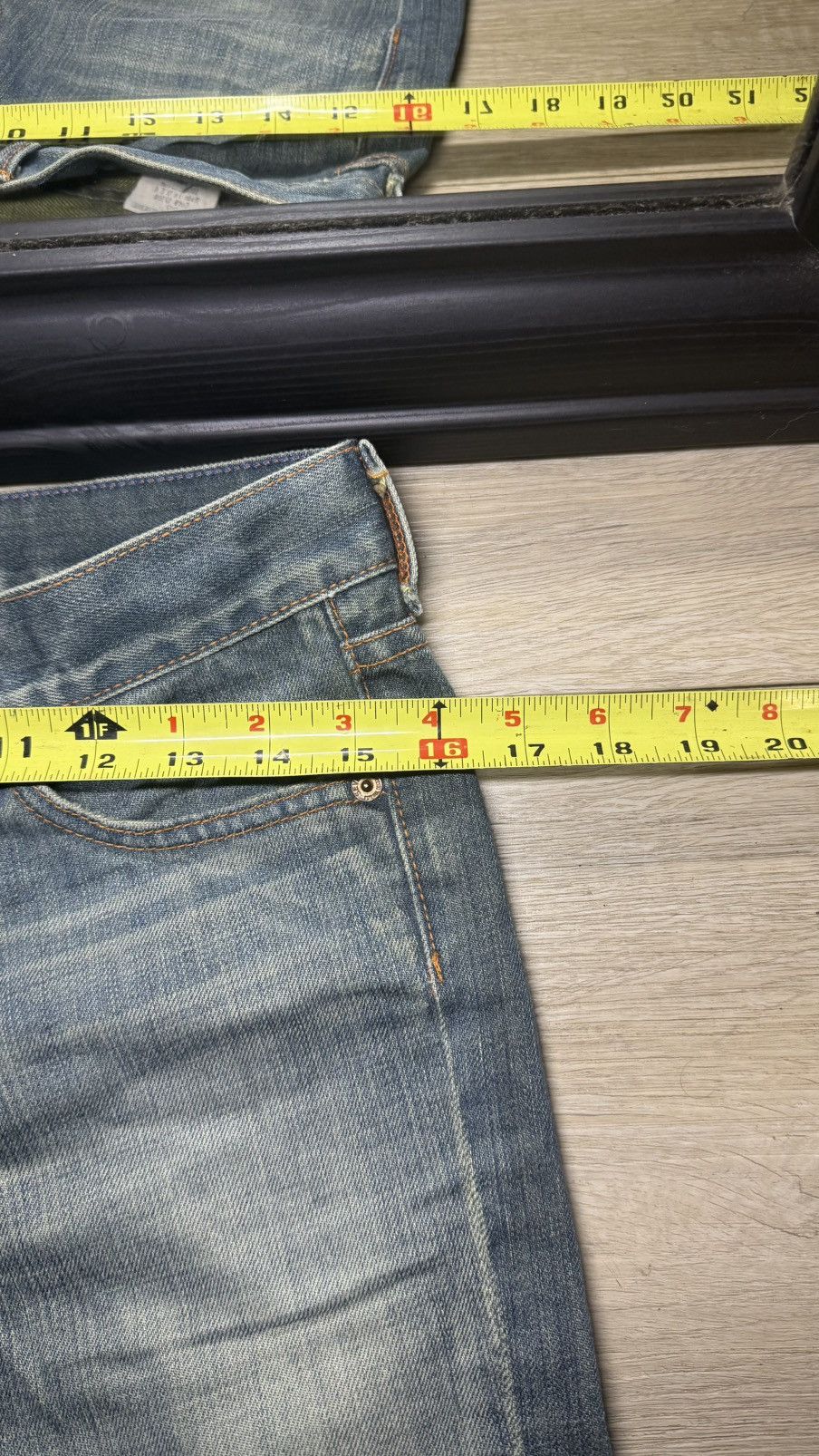7 For All Mankind Vintage 1990s 7 For All Mankind Indigo Wash Bootcut Flared Size 29" - 5 Thumbnail