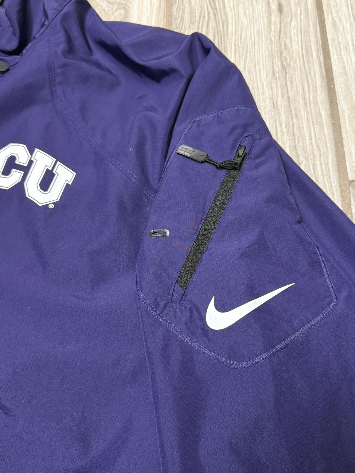 Nike Nike TCU Horned Frogs Storm-Fit 3/4 Zip Long Sleeve Pullover Size US XXL / EU 58 / 5 - 5 Thumbnail