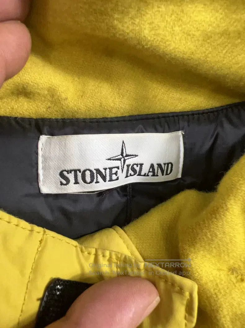 Stone Island Double Pocket Yellow Heated Cotton Jacket