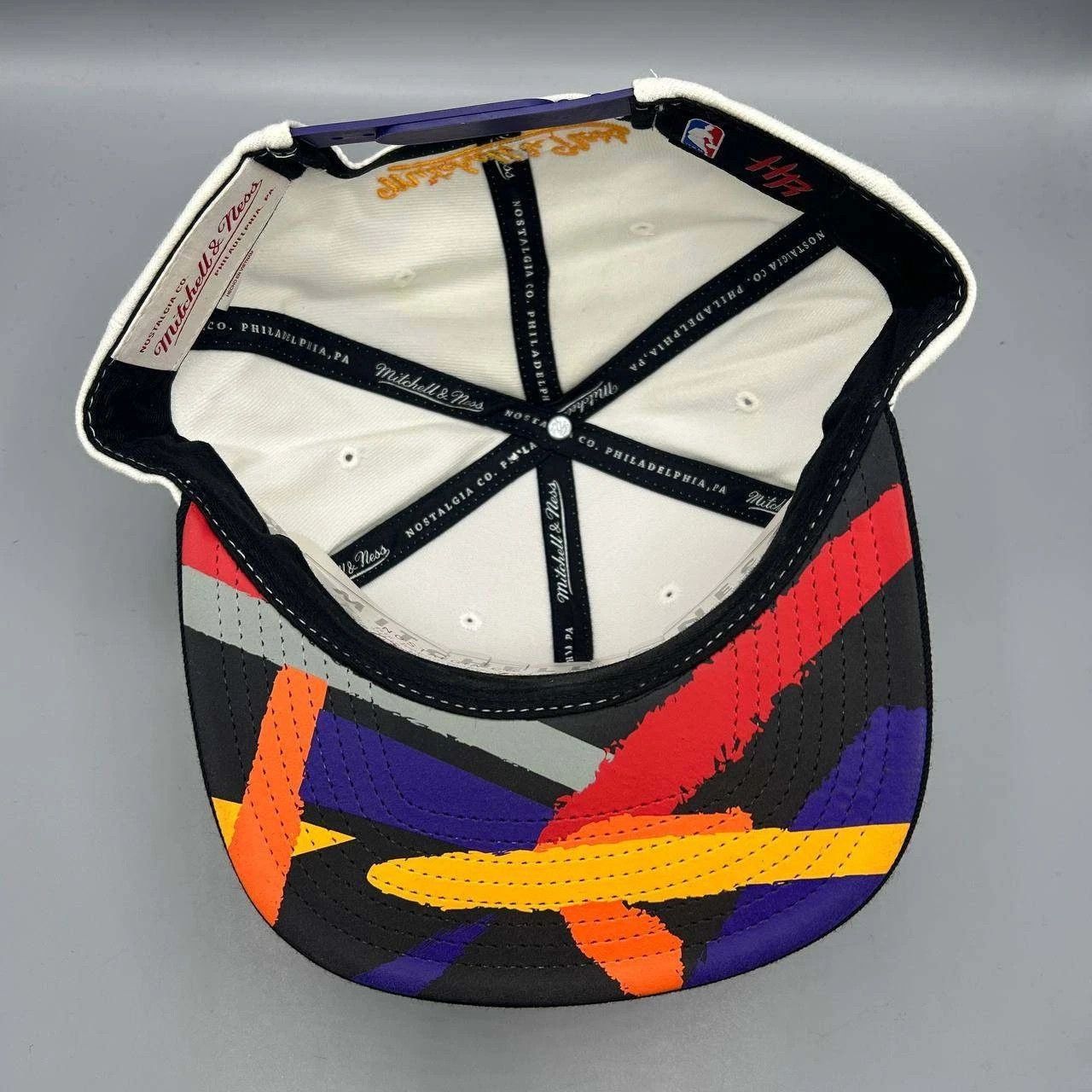 Mitchell & Ness Houston Rockets Hat Men White Black Embroidered Snap Back Size ONE SIZE - 2 Thumbnail