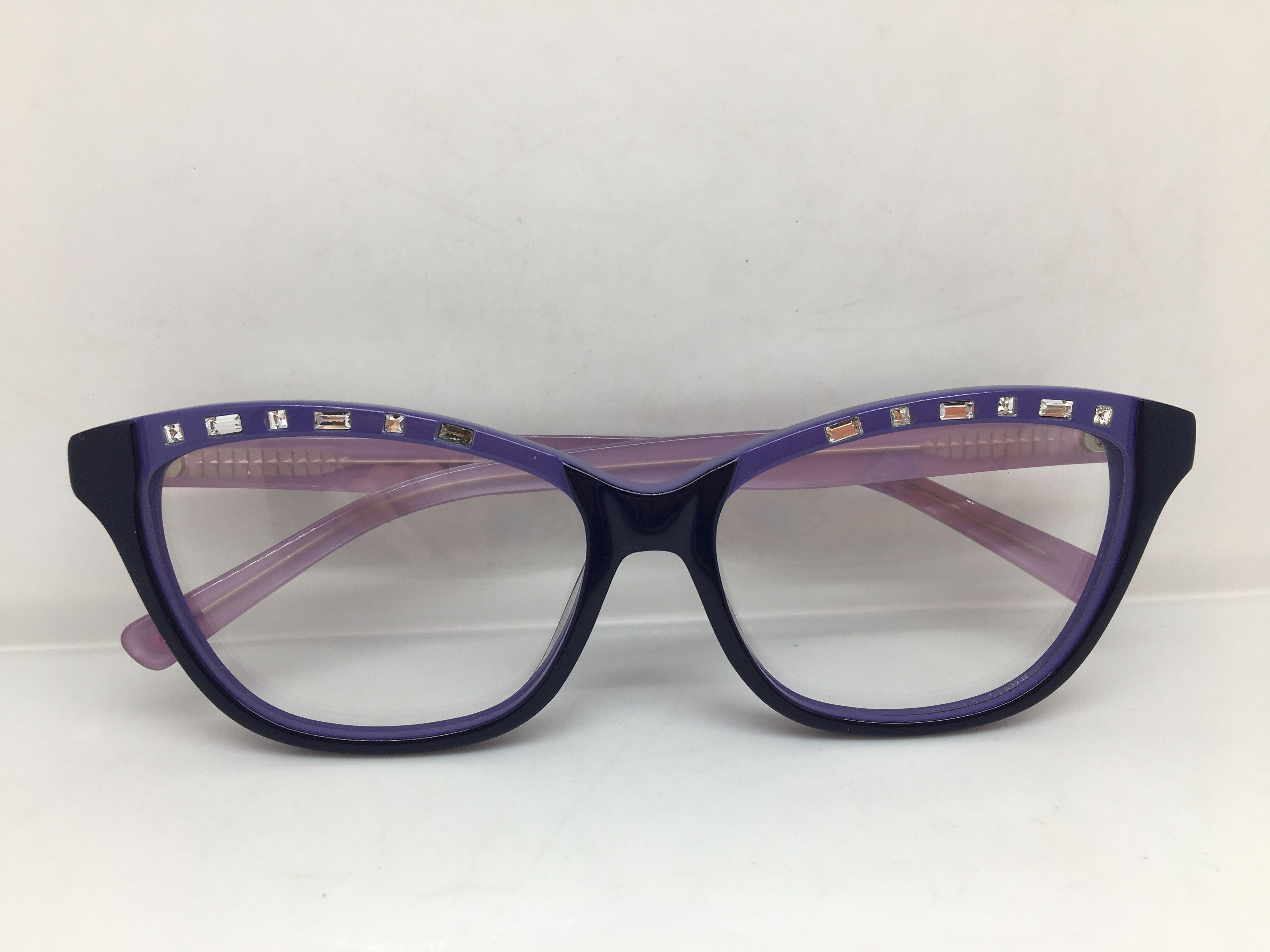 Betsey Johnson Betsey Johnson Purish Blue Cat Eye Eyeglasses Frame Diva Size ONE SIZE - 6 Thumbnail