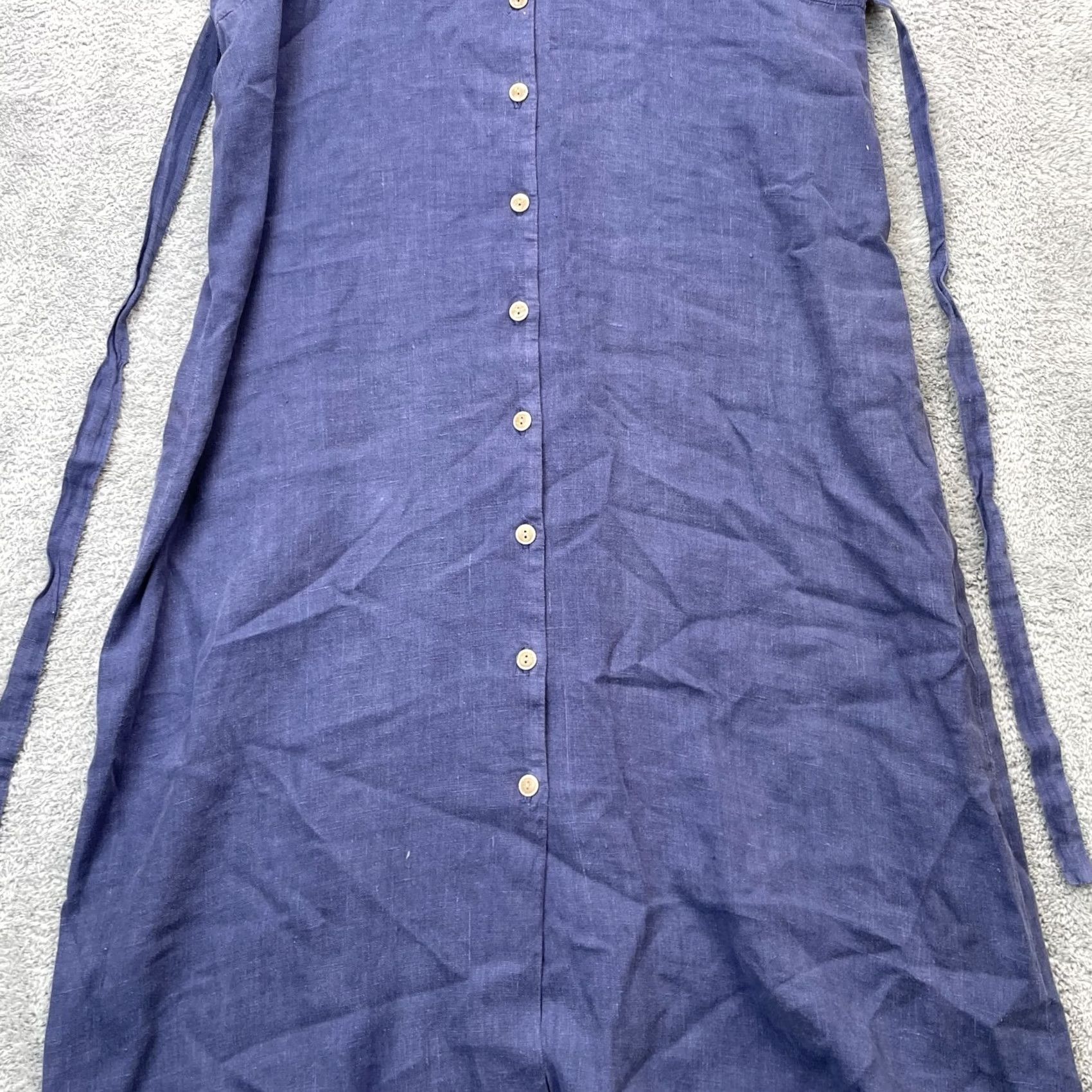 Vintage VINTAGE Xcit Dress Women XL Blue Linen Prairie Cottagecore Made in USA Size XL / US 12-14 / IT 48-50 - 6 Thumbnail