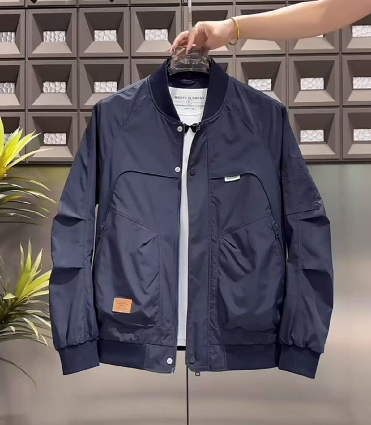 Vintage Navy Utility Bomber Jacket Size US M / EU 48-50 / 2 - 1 Thumbnail