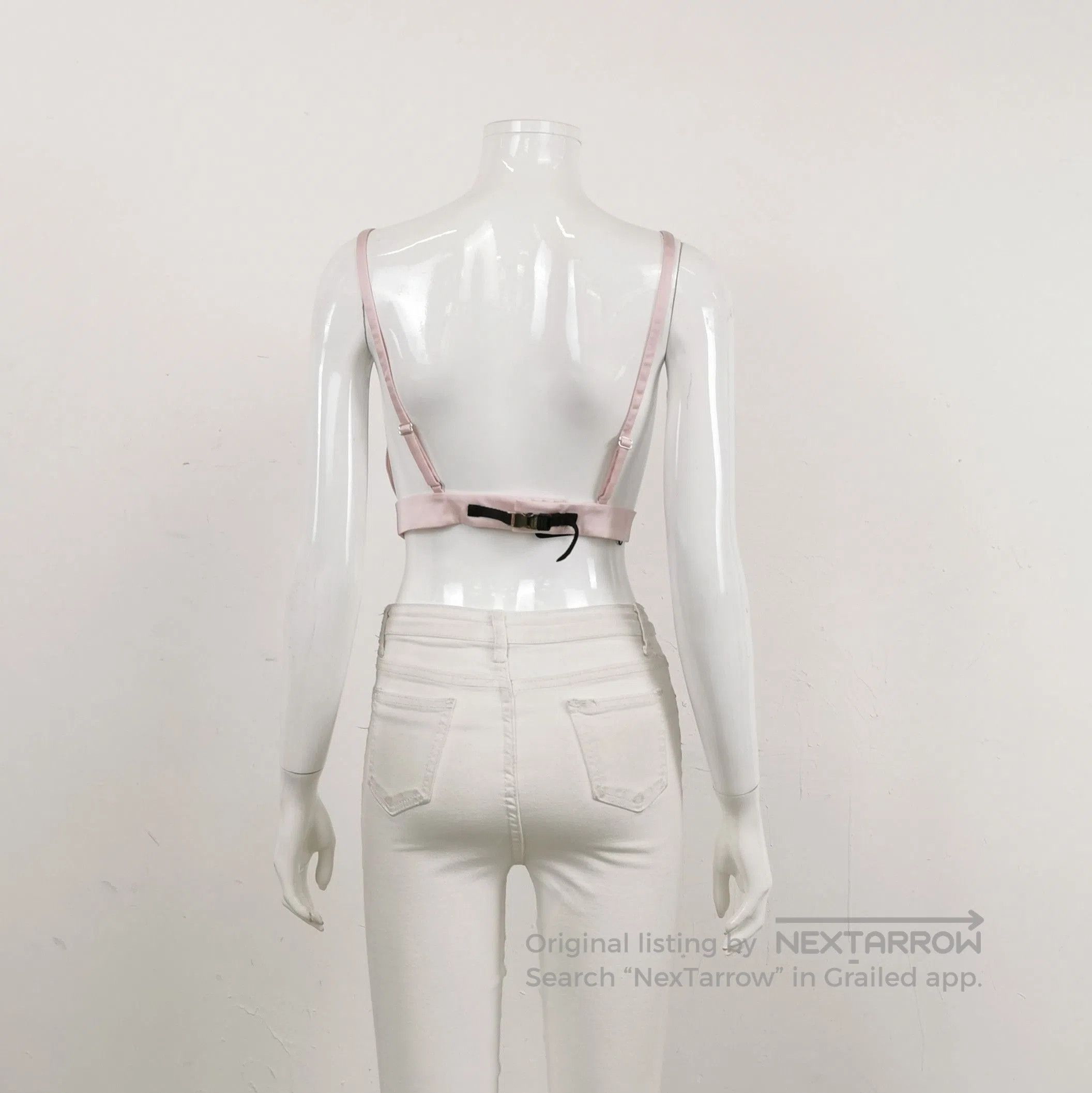 Prada Prada Pink Triangle Logo Cami Top . Size L / US 10 / IT 46 - 2 Thumbnail