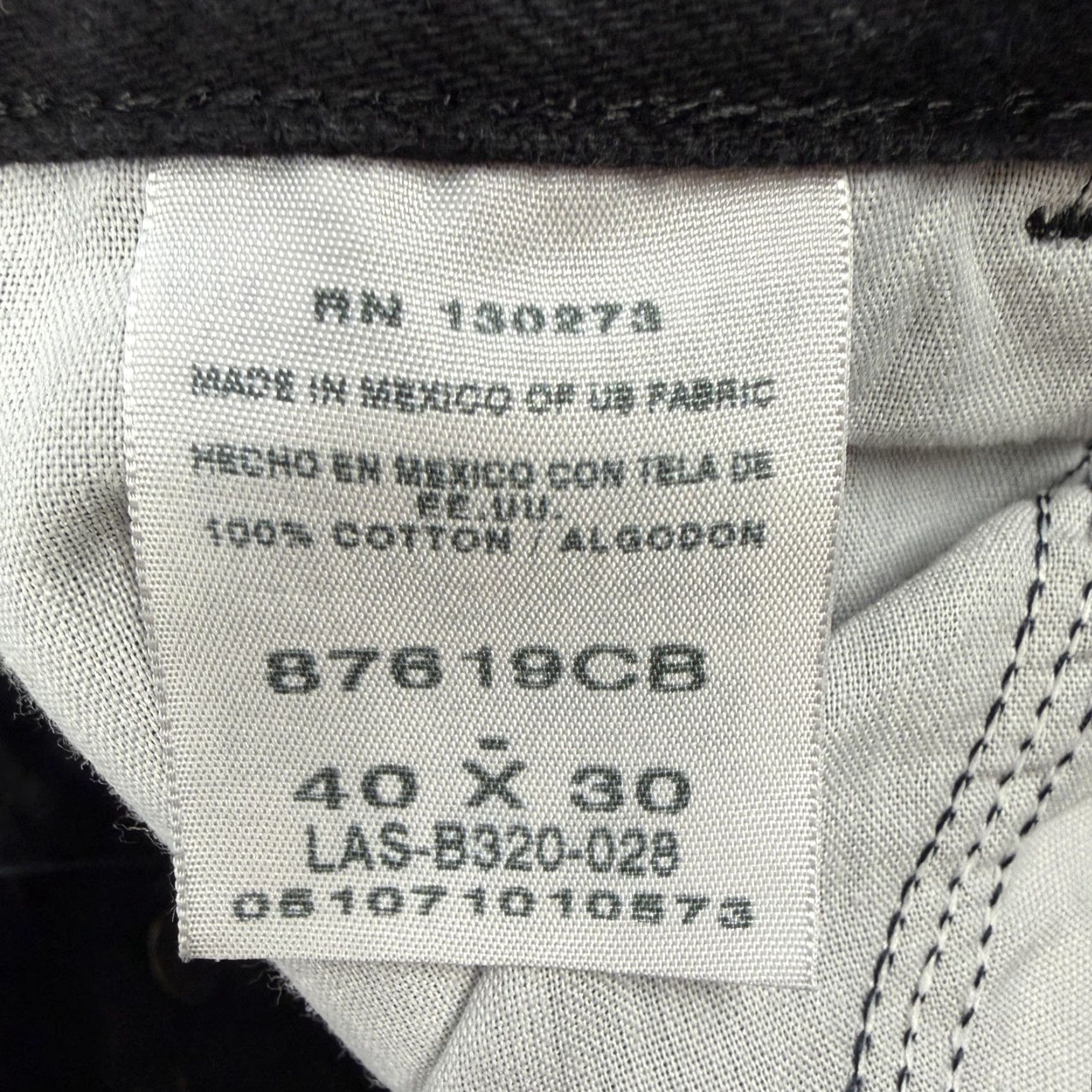 Wrangler Wrangler Jeans Mens 38x28.5 Black Straight Denim 87619CB Workwear Classic Jeans Size US 38 / EU 54 - 7 Thumbnail