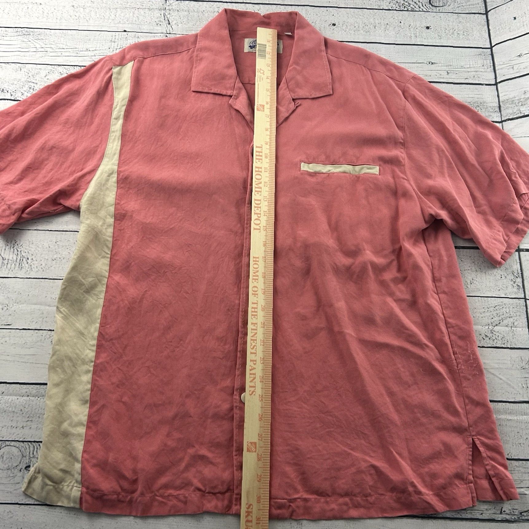 Vintage Cruisin USA Silk Short Sleeve Button Front Bowling Shirt XL Mens Pink 100% Silk Holiday USA Theme Button-Up Shirt Size US XL / EU 56 / 4 - 4 Thumbnail