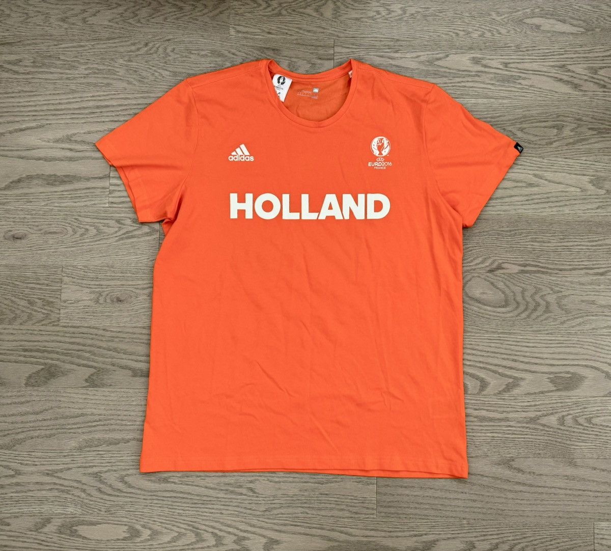 Adidas × UEFA Adidas Euro 2016 Holland Jersey T-Shirt Size US XL / EU 56 / 4 - 1 Thumbnail