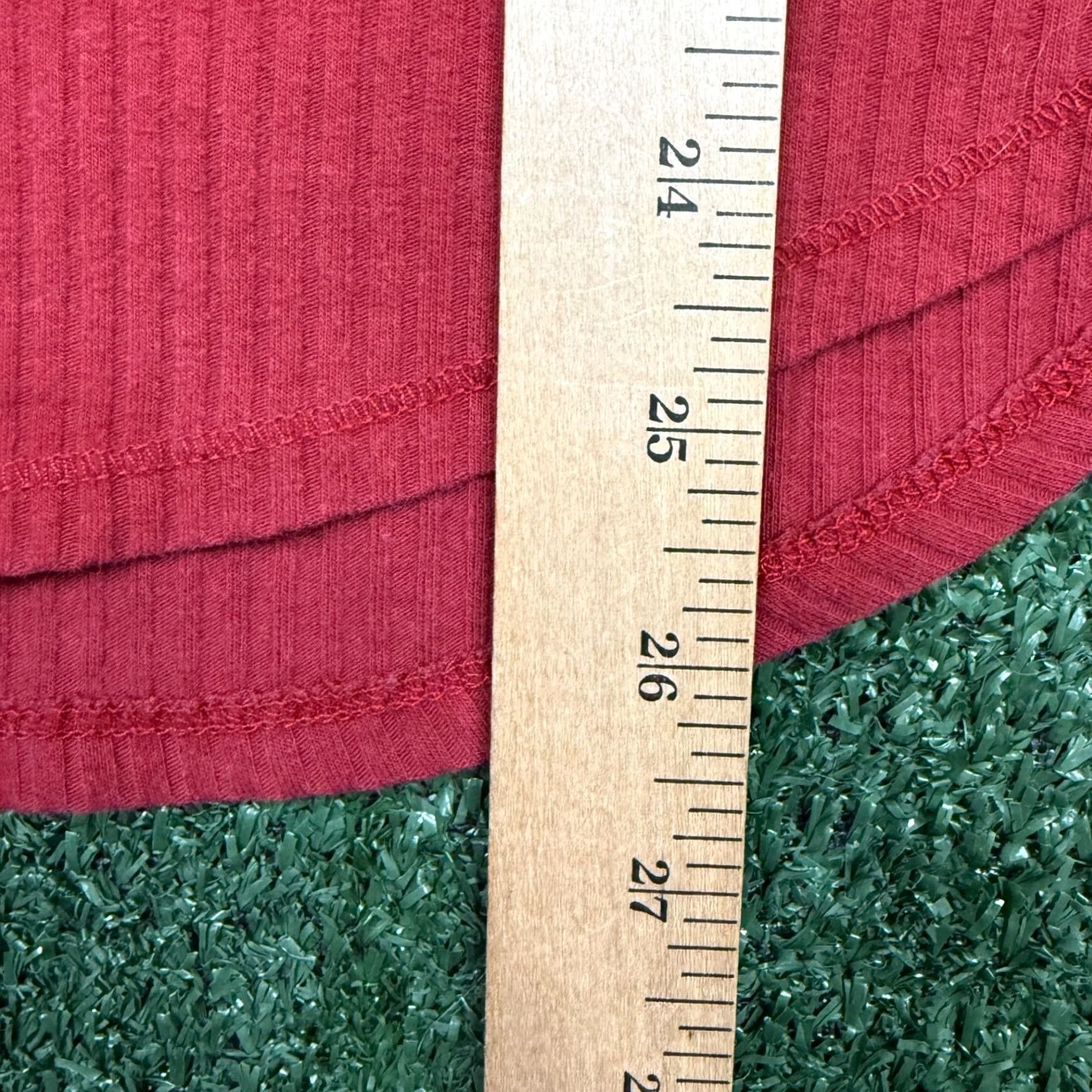 Abercrombie & Fitch VINTAGE Abercrombie & Fitch Women's Shirt S Red Long Sleeve Henley Size S / US 4 / IT 40 - 6 Thumbnail