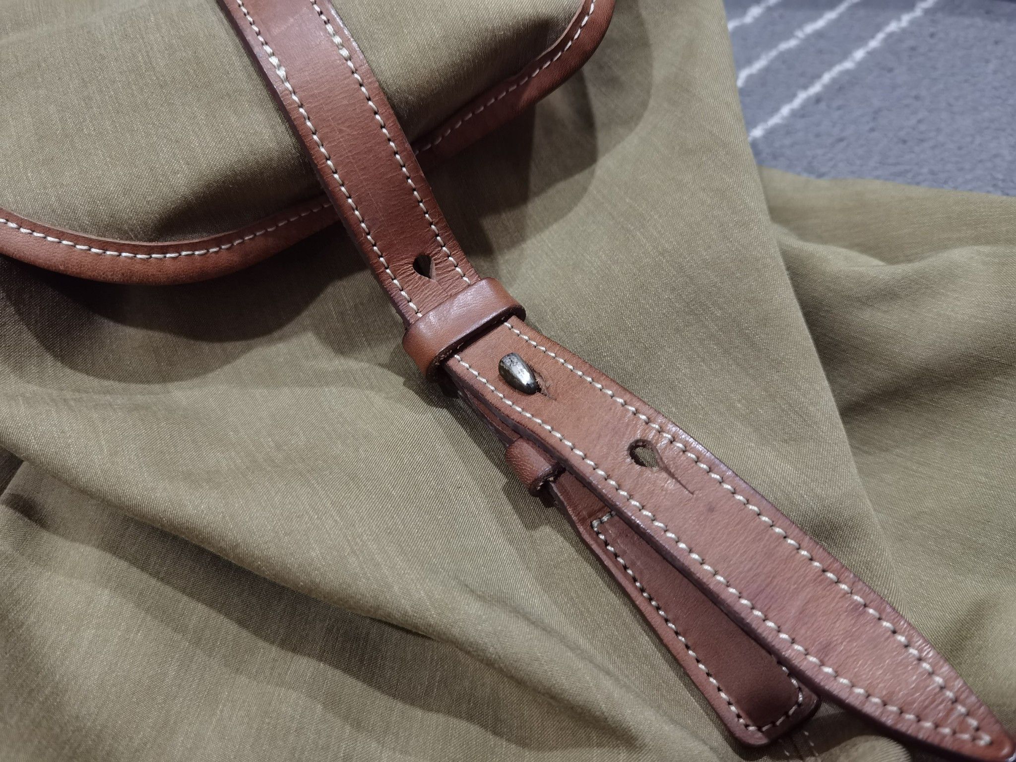 Japanese Brand Sazaby japan cotton + leather bag handmade Size ONE SIZE - 7 Thumbnail