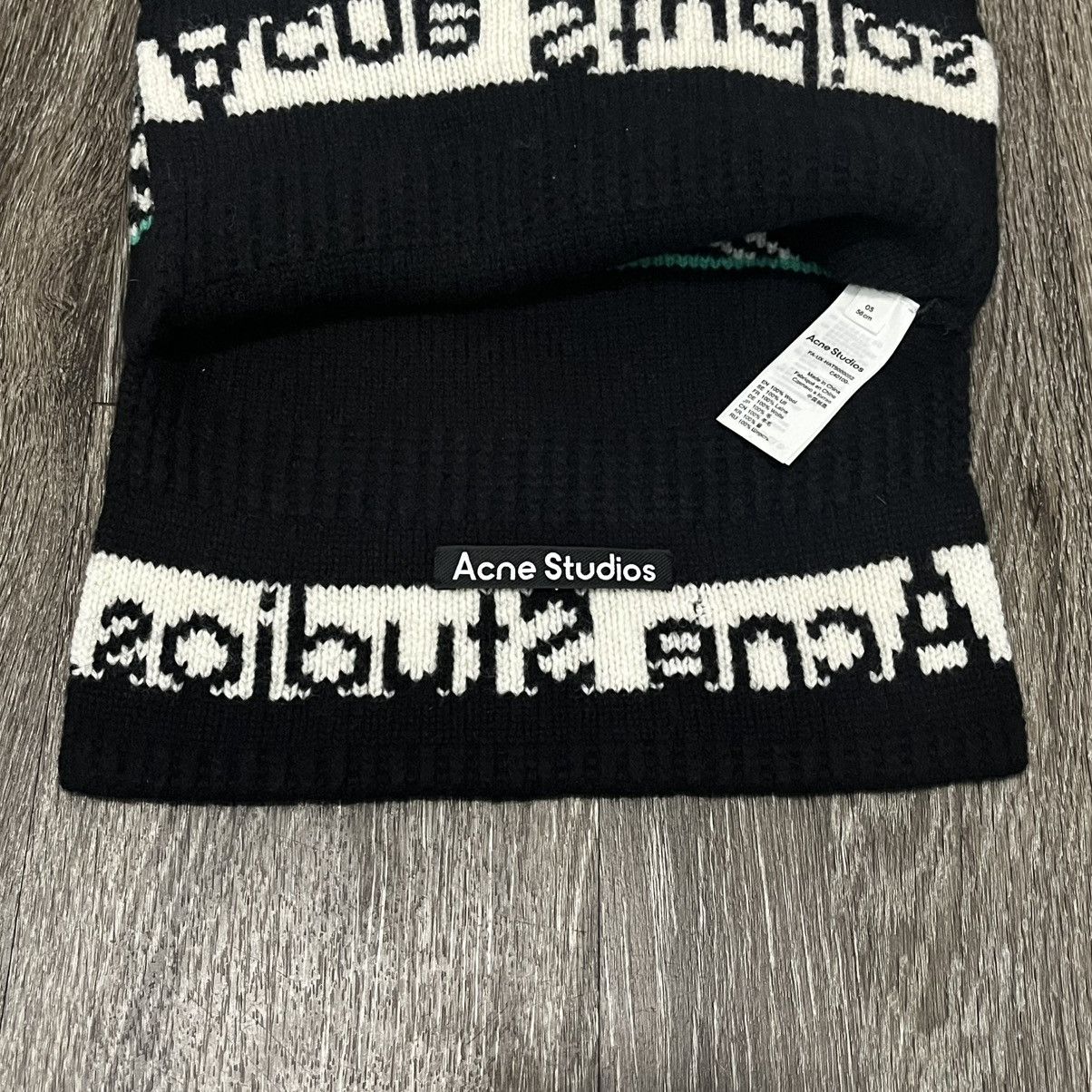 Acne Studios [Avg. Resell: $185] Acne Studios Jacquard Logo Balaclava Size ONE SIZE - 3 Thumbnail
