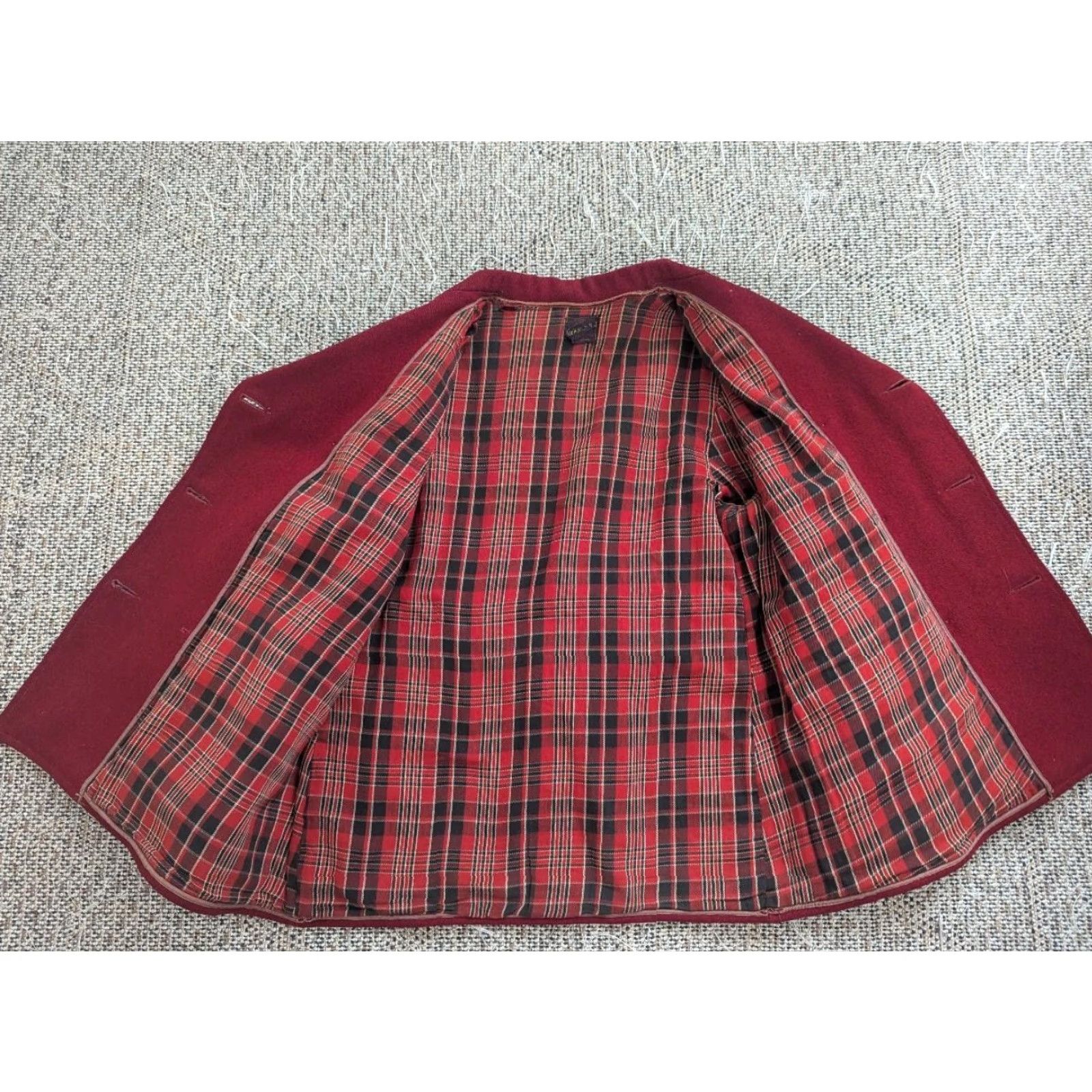Vintage VINTAGE Soo Woolen Mills jacket Coat Men M Red Boiled Wool 40 1950s Mackinaw Hunting Woolen Mills SOO WOOLEN MILLS jacket Coat 40 Red Mens Size US M / EU 48-50 / 2 - 5 Thumbnail