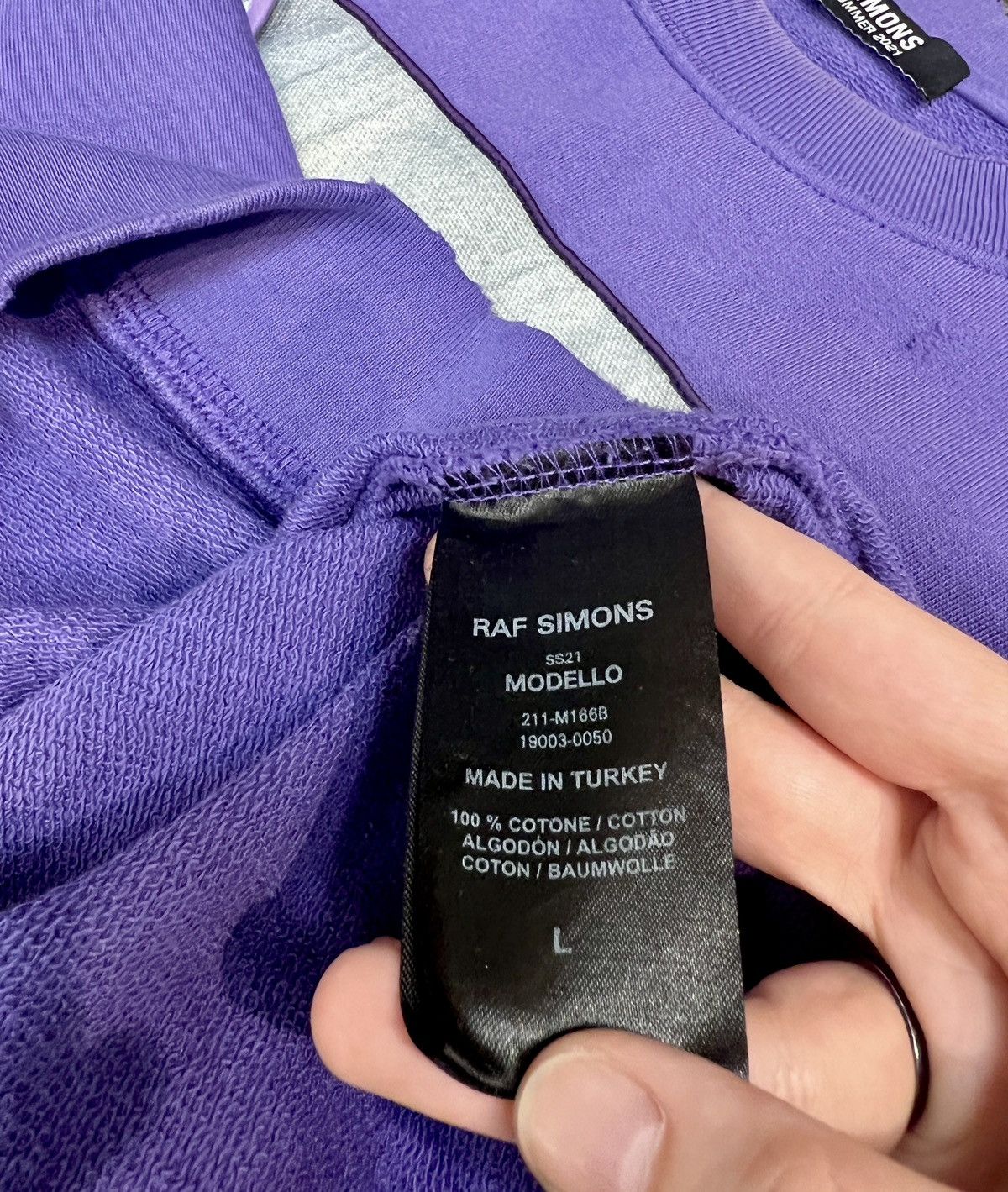 Raf Simons RAF SIMONS 2021SS patchwork sweatshirt Size US L / EU 52-54 / 3 - 7 Thumbnail