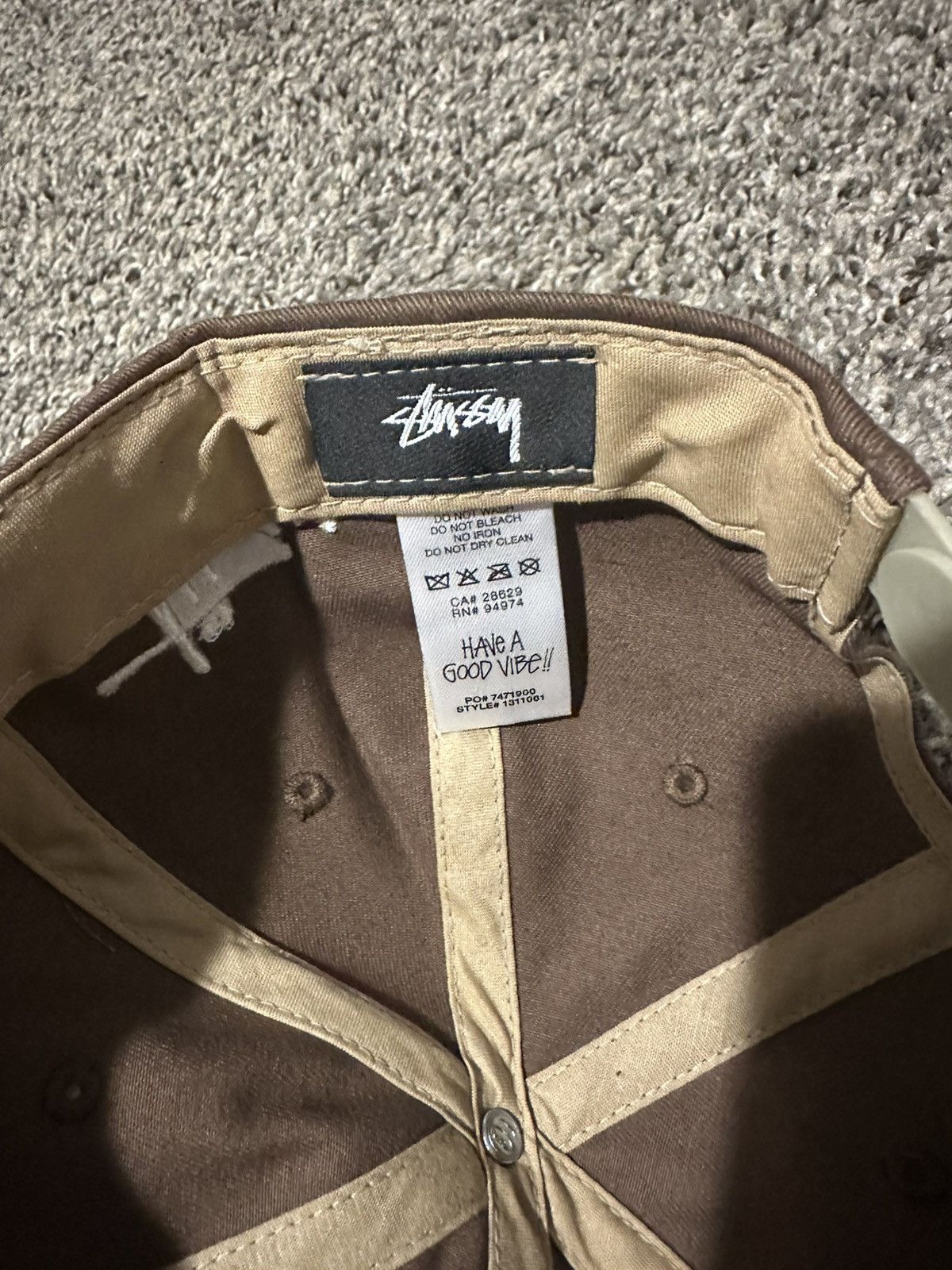 Stussy Stussy chenille patch hat Size ONE SIZE - 5 Thumbnail