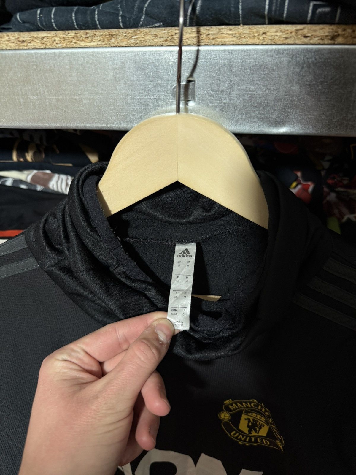 Adidas Adidas Manchester United Training Football Soccer Jacket Size US XL / EU 56 / 4 - 4 Thumbnail